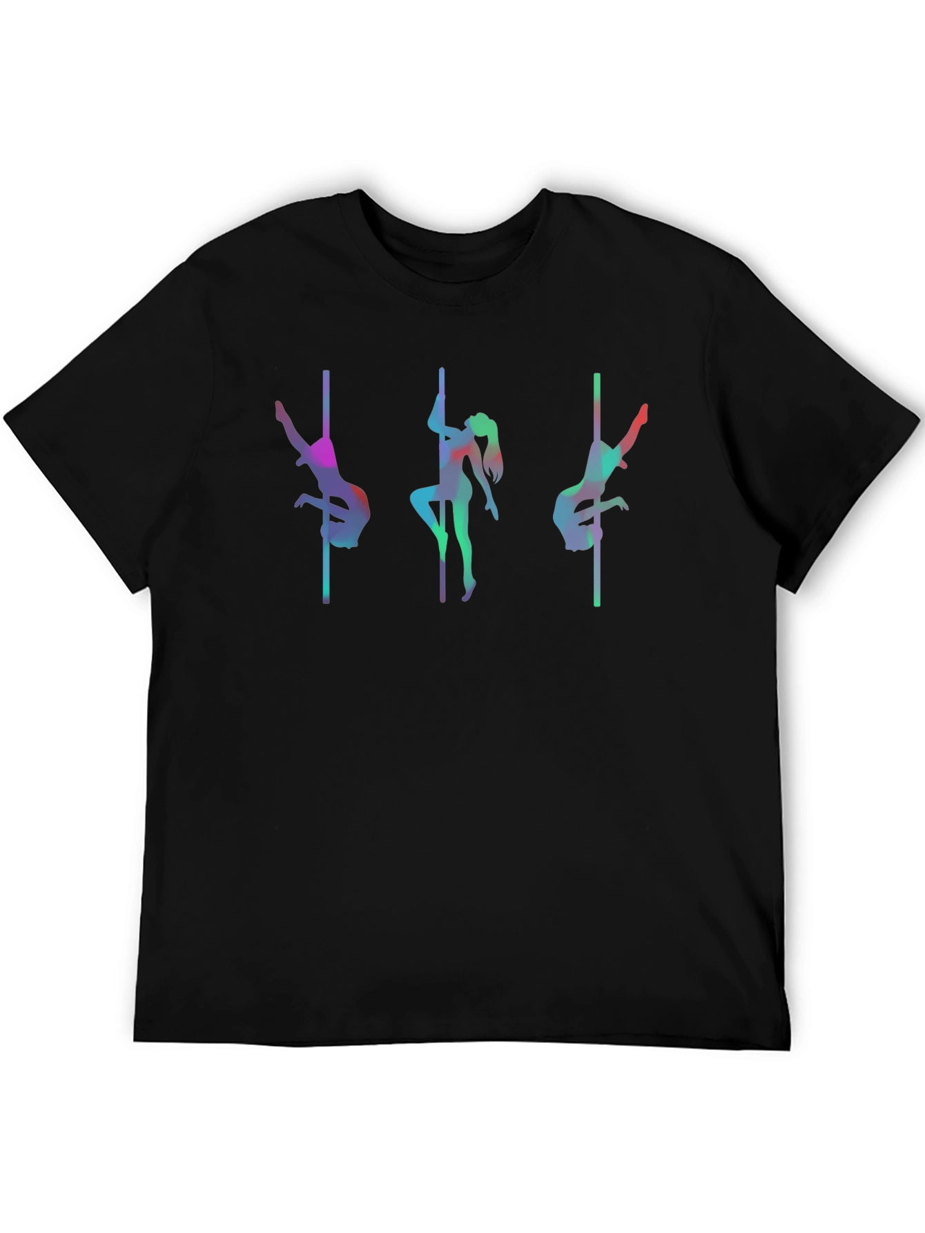 Pole Dance T-Shirt - Vibrant Silhouette Design