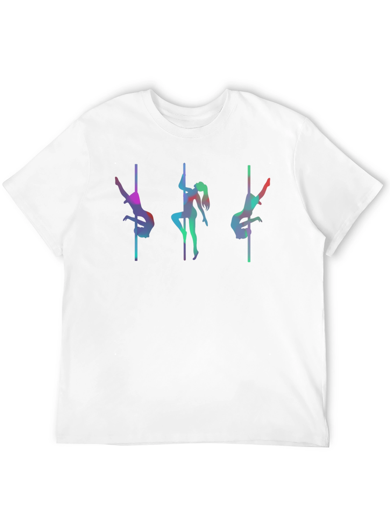 Pole Dance T-Shirt - Vibrant Silhouette Design