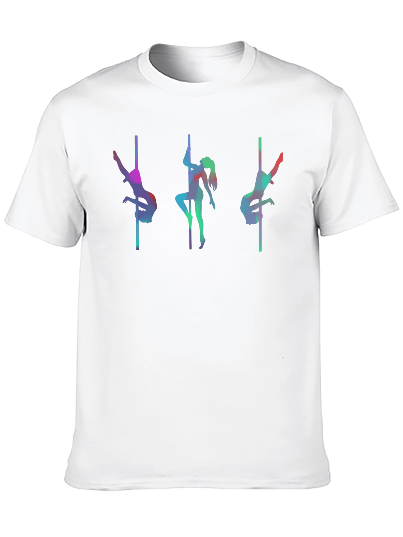Pole Dance T-Shirt - Vibrant Silhouette Design