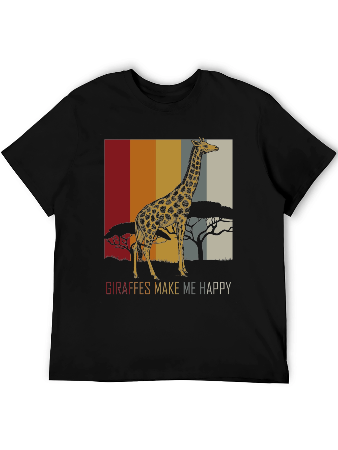 Giraffe Graphic Tee - Makes Me Happy