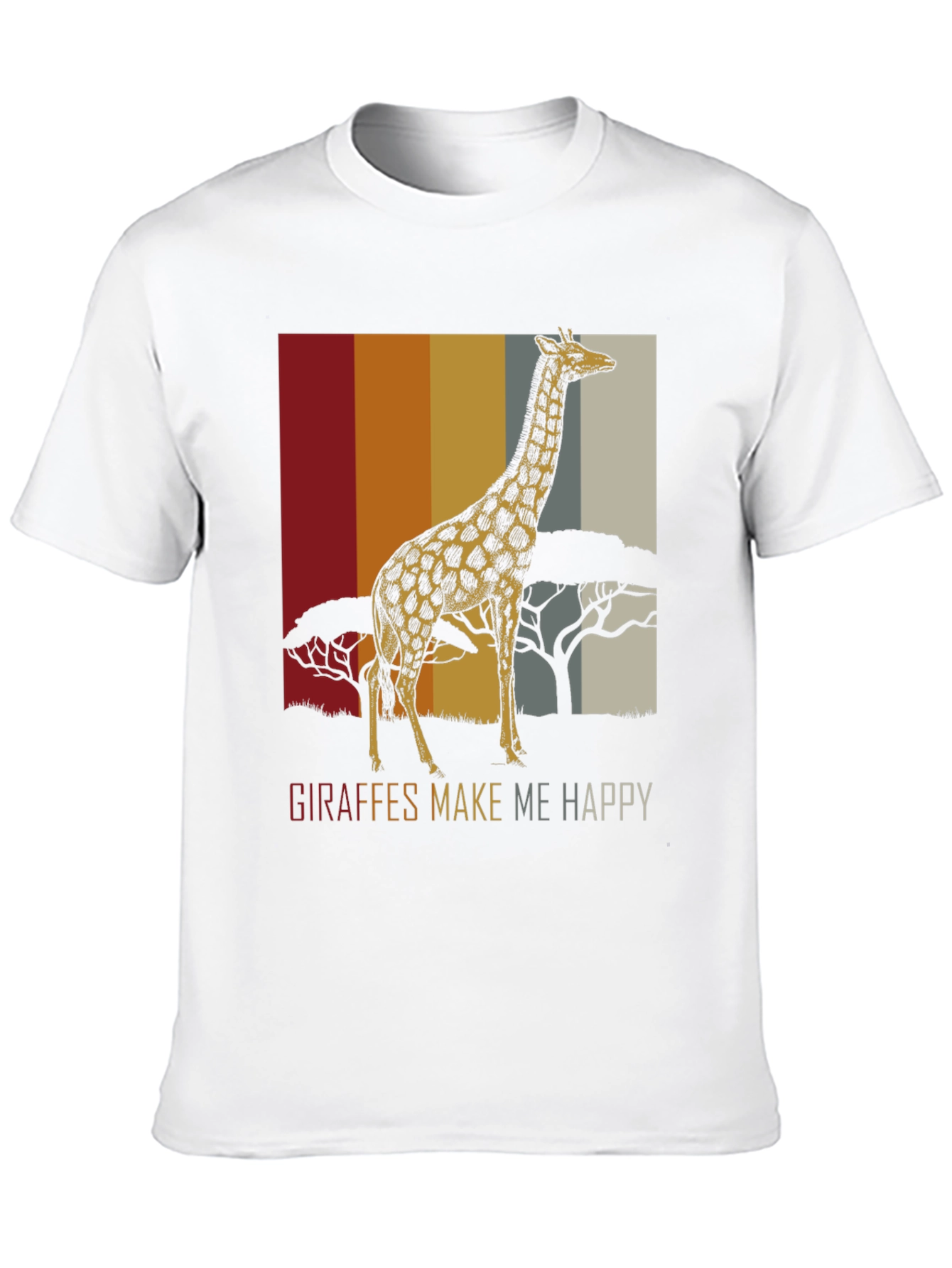 Giraffe Graphic Tee - Makes Me Happy