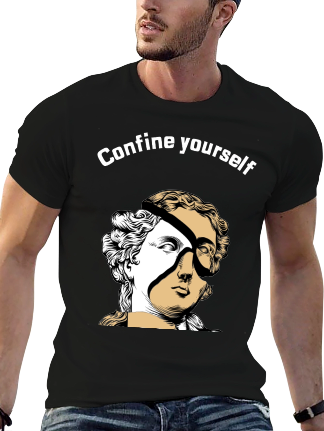 Confine Yourself Graphic Tee - Modern Art T-Shirt