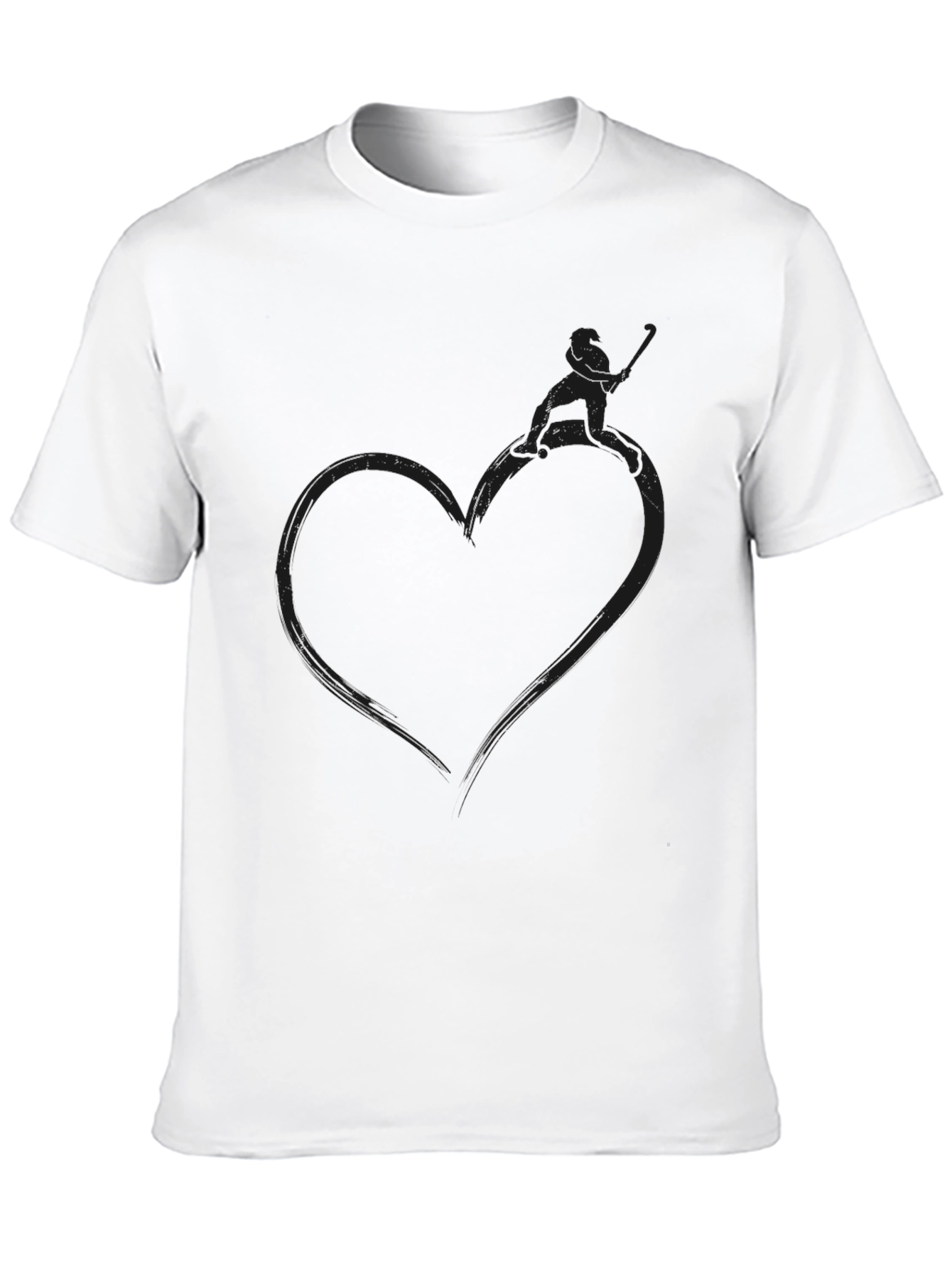 Heart Fisherman Graphic Tee - Stylish Comfort