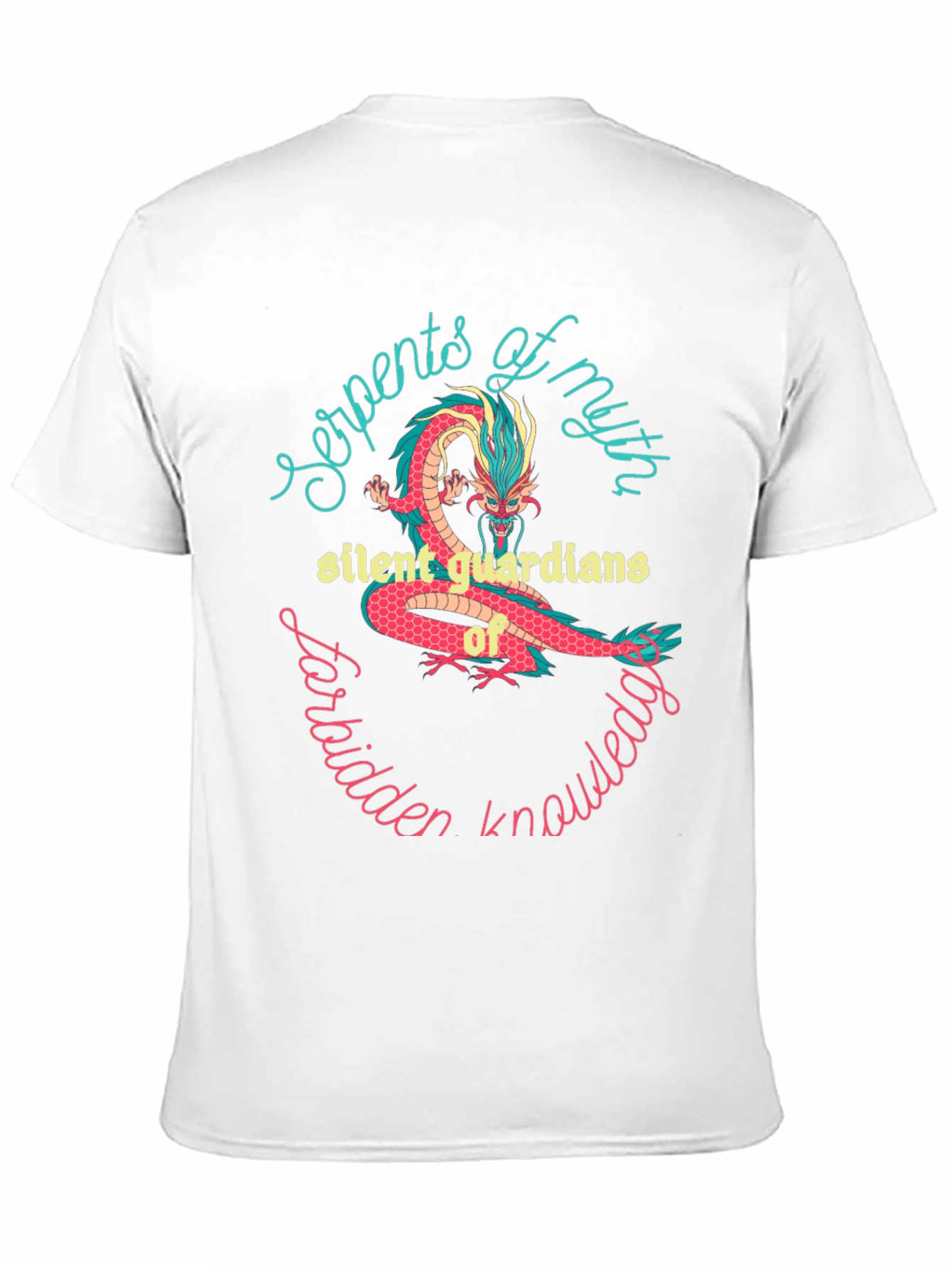 Mythical Dragon Graphic Tee - Forbidden Knowledge Shirt
