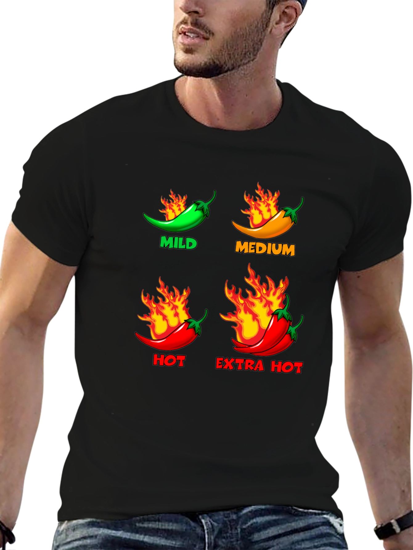 Spicy Pepper Heat Level T-Shirt