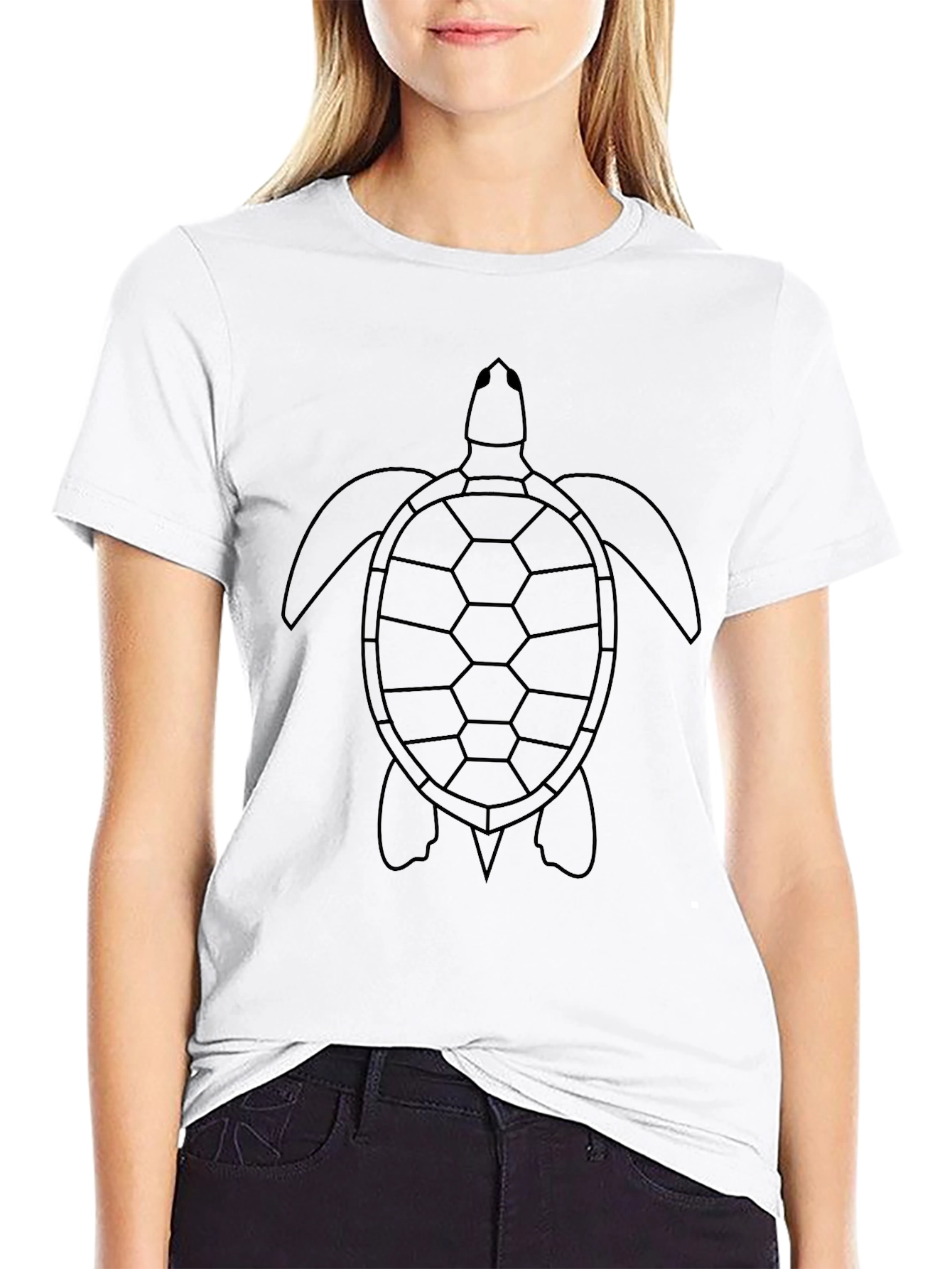 Turtle Graphic Black T-Shirt
