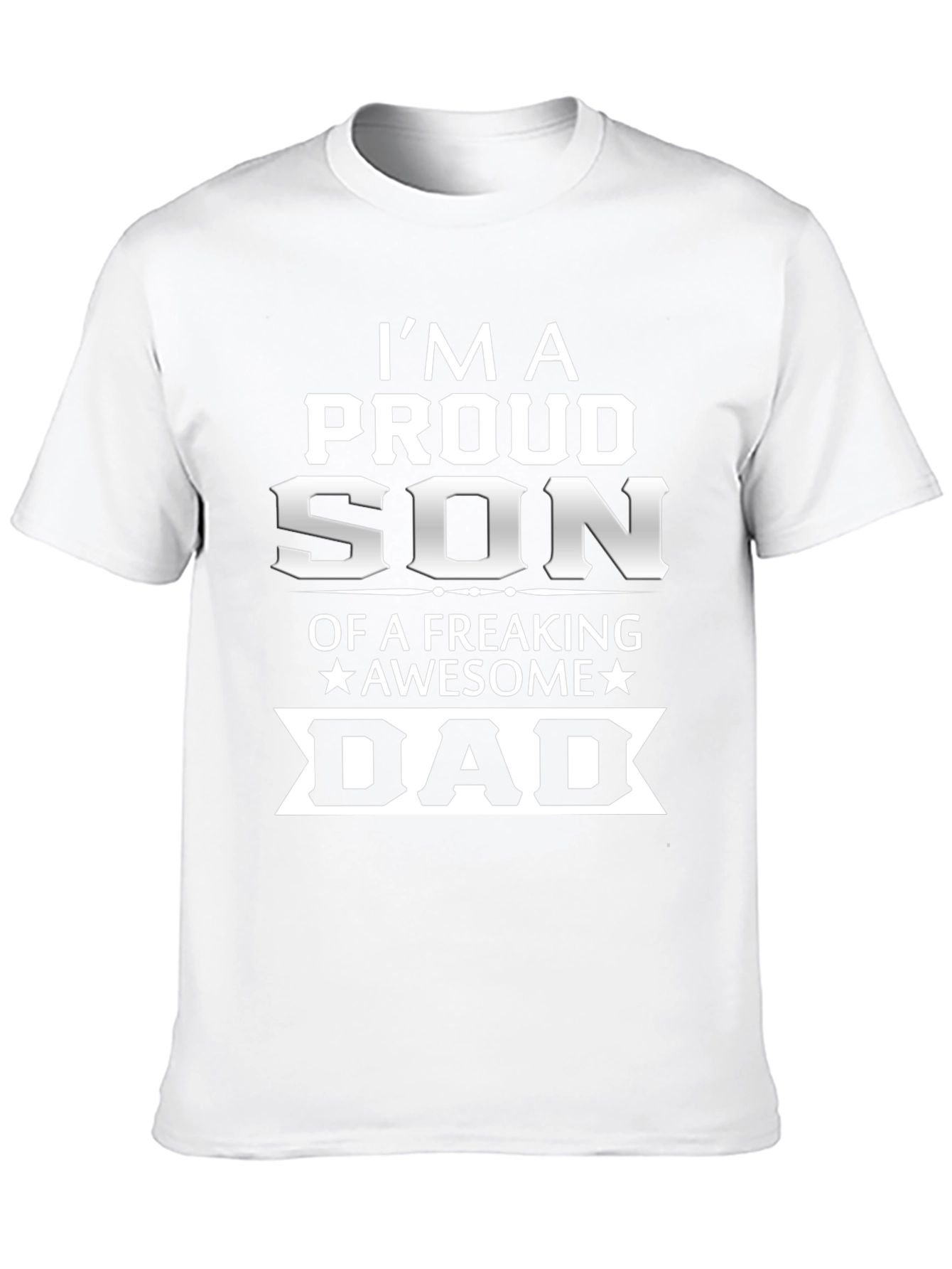 Proud Son Awesome Dad Graphic Tee