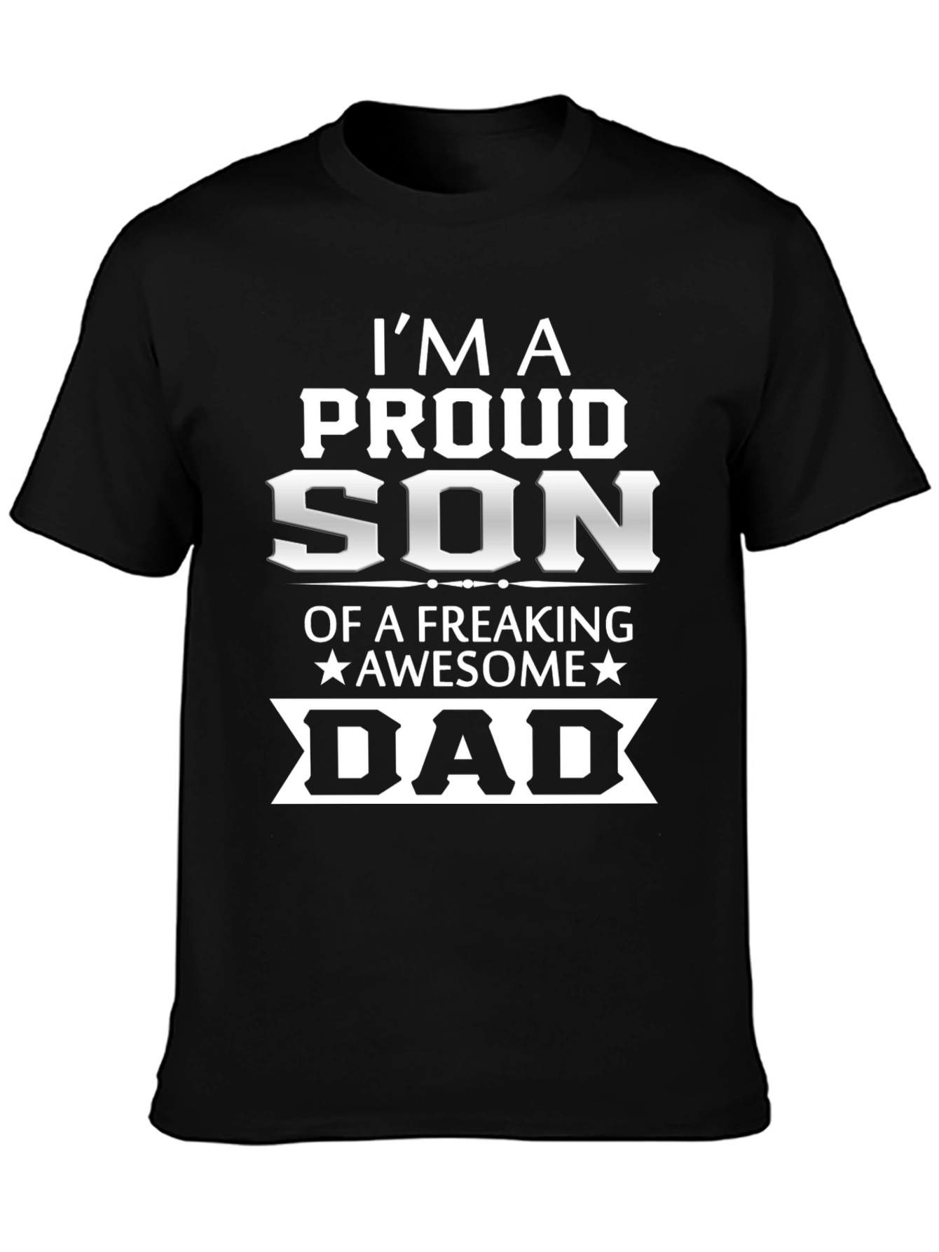 Proud Son Awesome Dad Graphic Tee