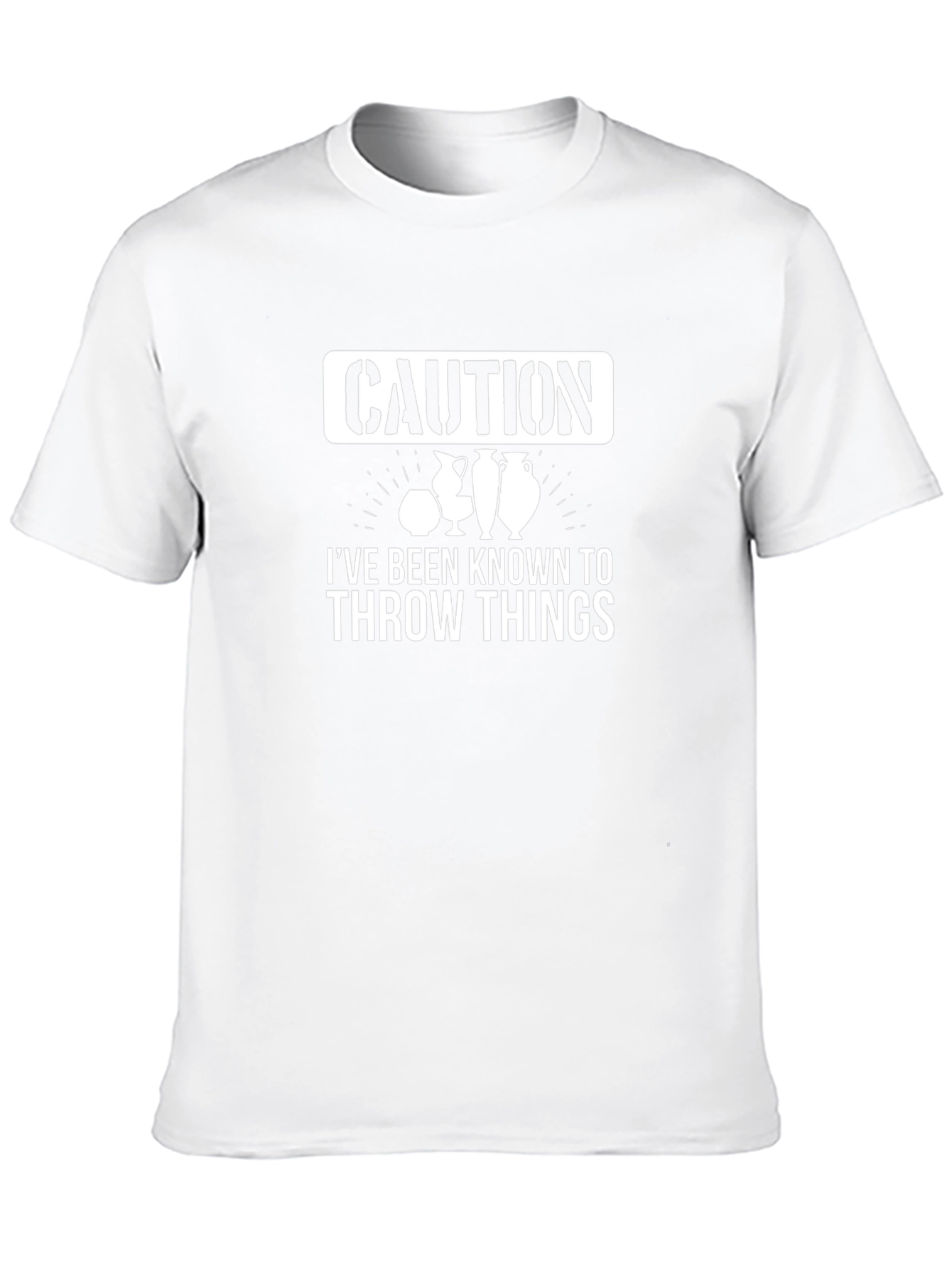Caution: I Throw Things T-Shirt - Potter Humor