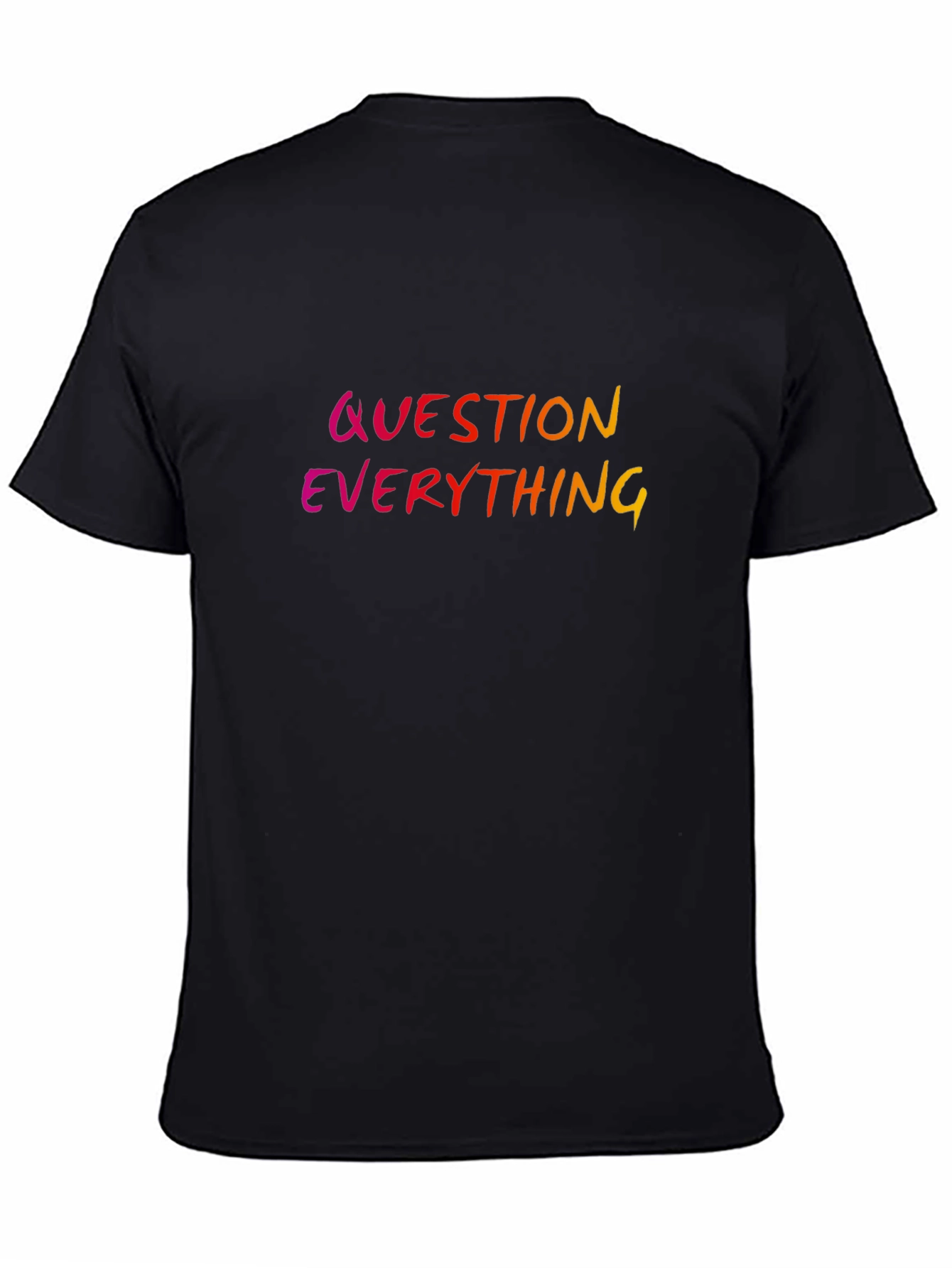 Question Everything Graphic Tee - Black