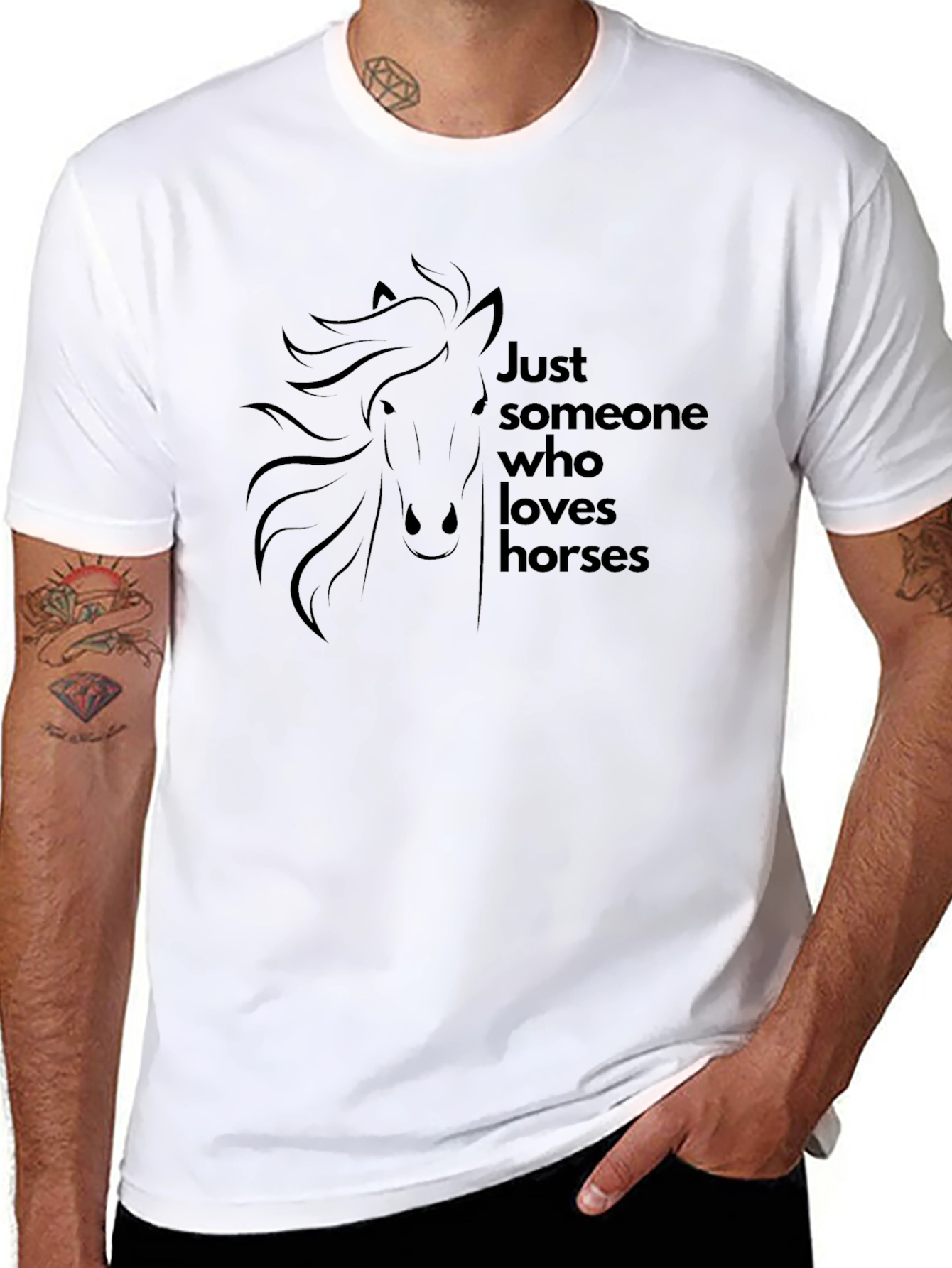 Just Someone Who Loves Horses T-Shirt
