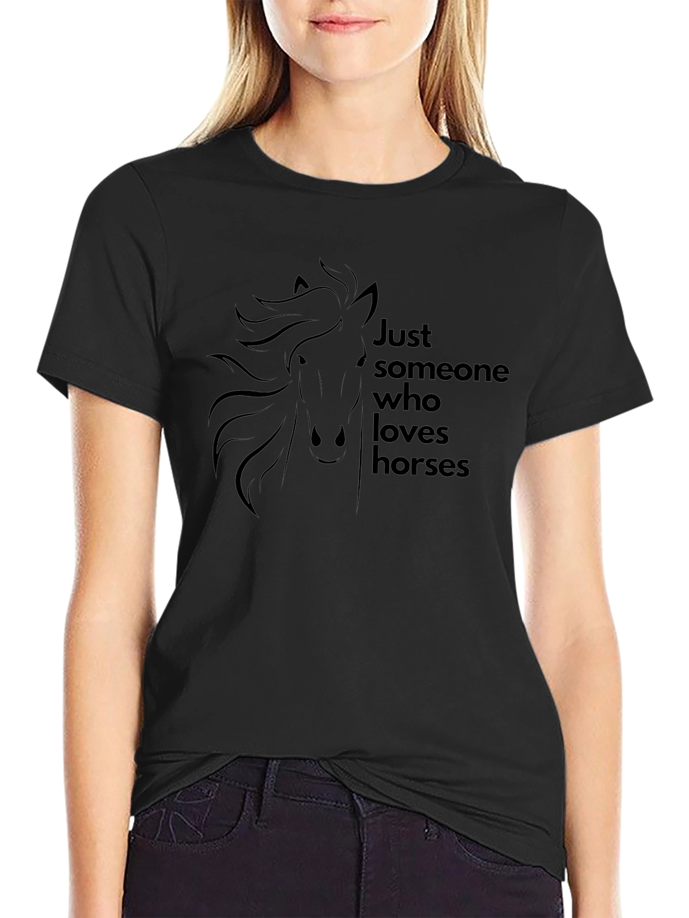 Just Someone Who Loves Horses T-Shirt