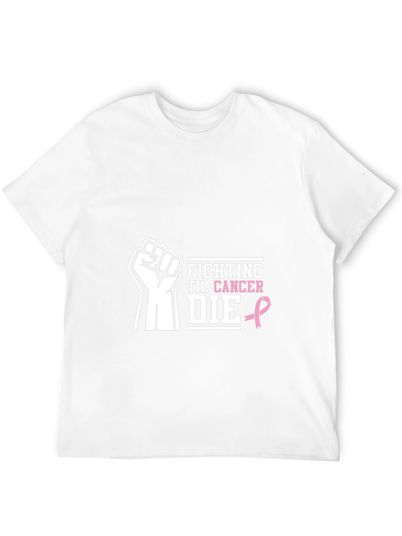 Fight Cancer Awareness Black T-Shirt