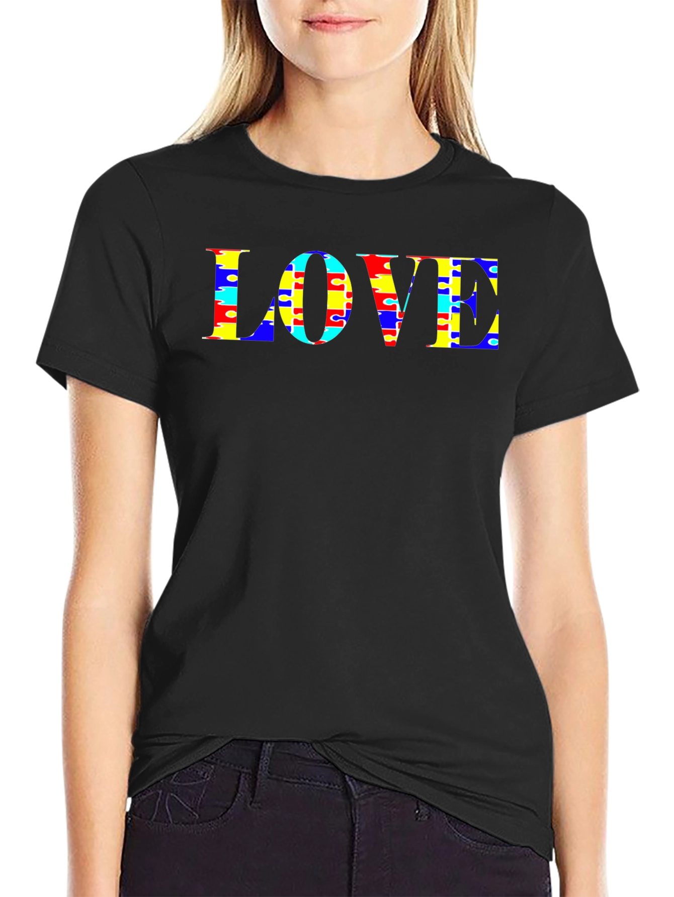 Love Autism Awareness Puzzle Piece T-Shirt