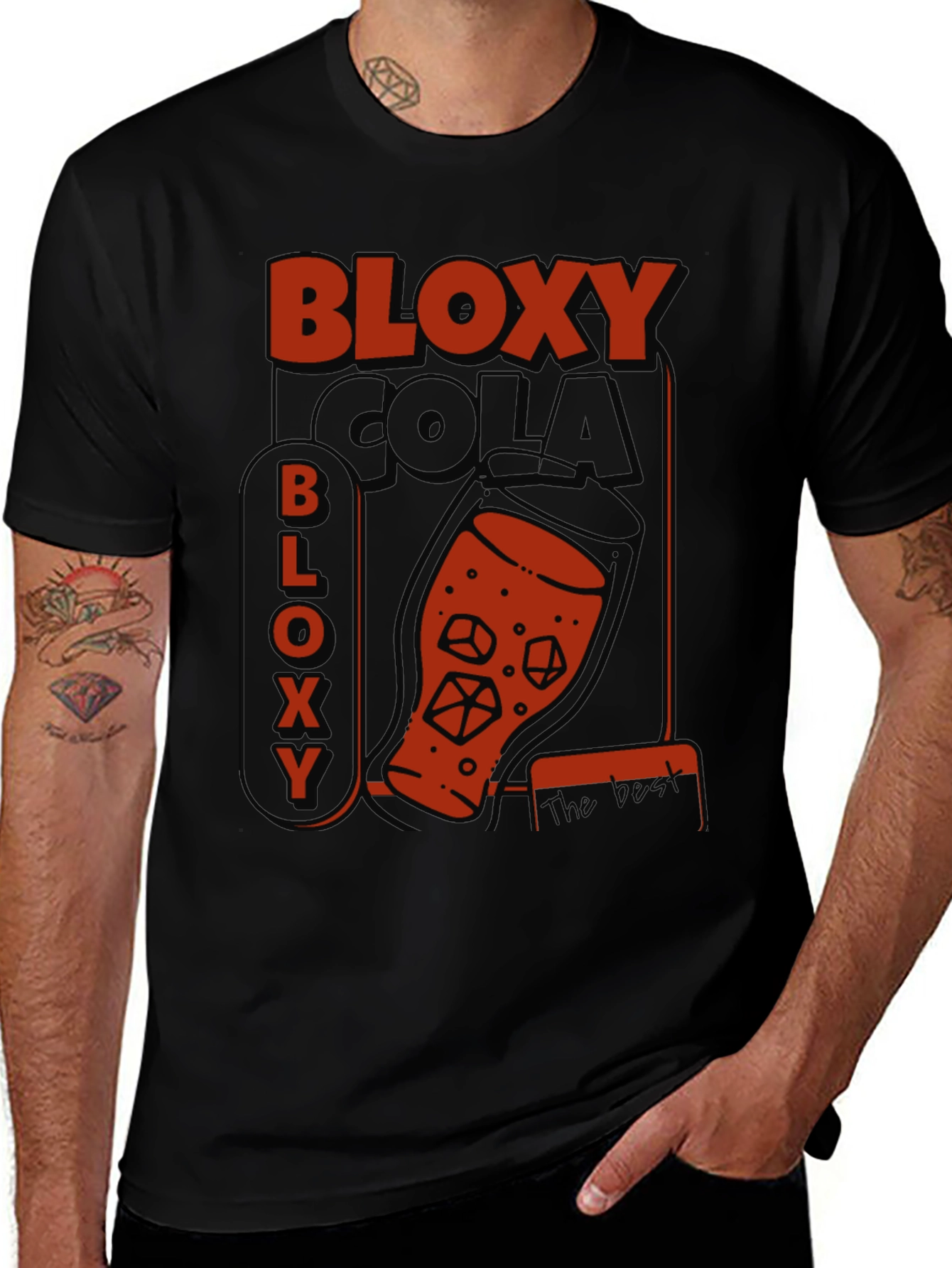 Bloxy Cola Graphic Tee - Cool Retro Design