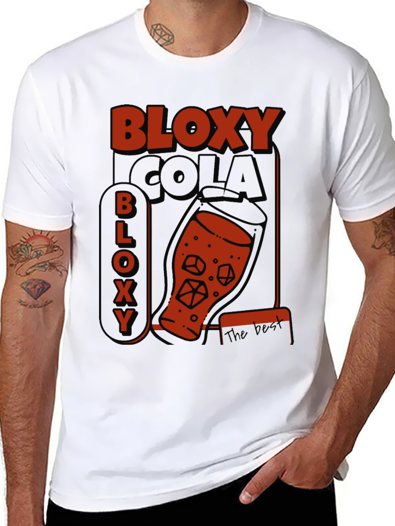 Bloxy Cola Graphic Tee - Cool Retro Design