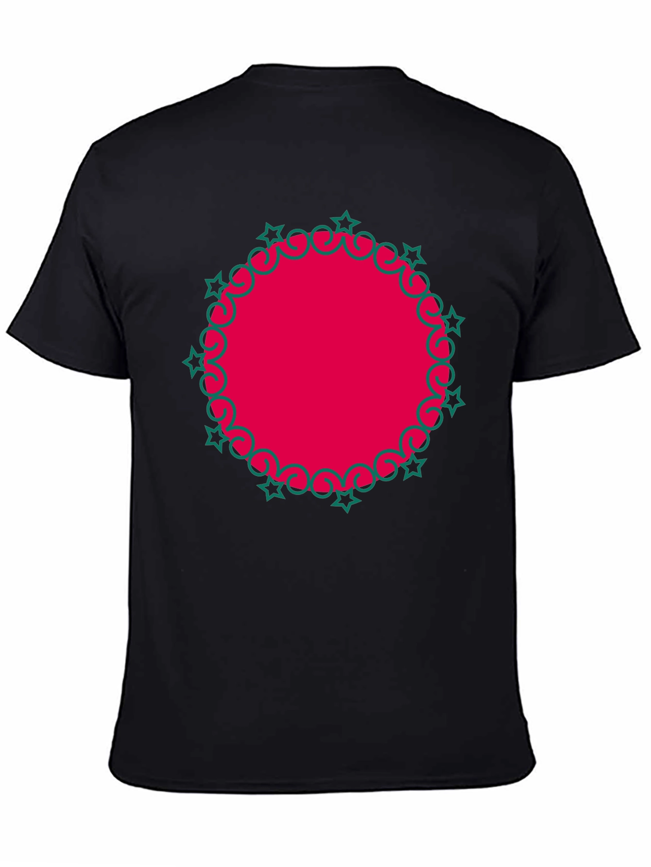 Festive Red Circle Graphic Tee