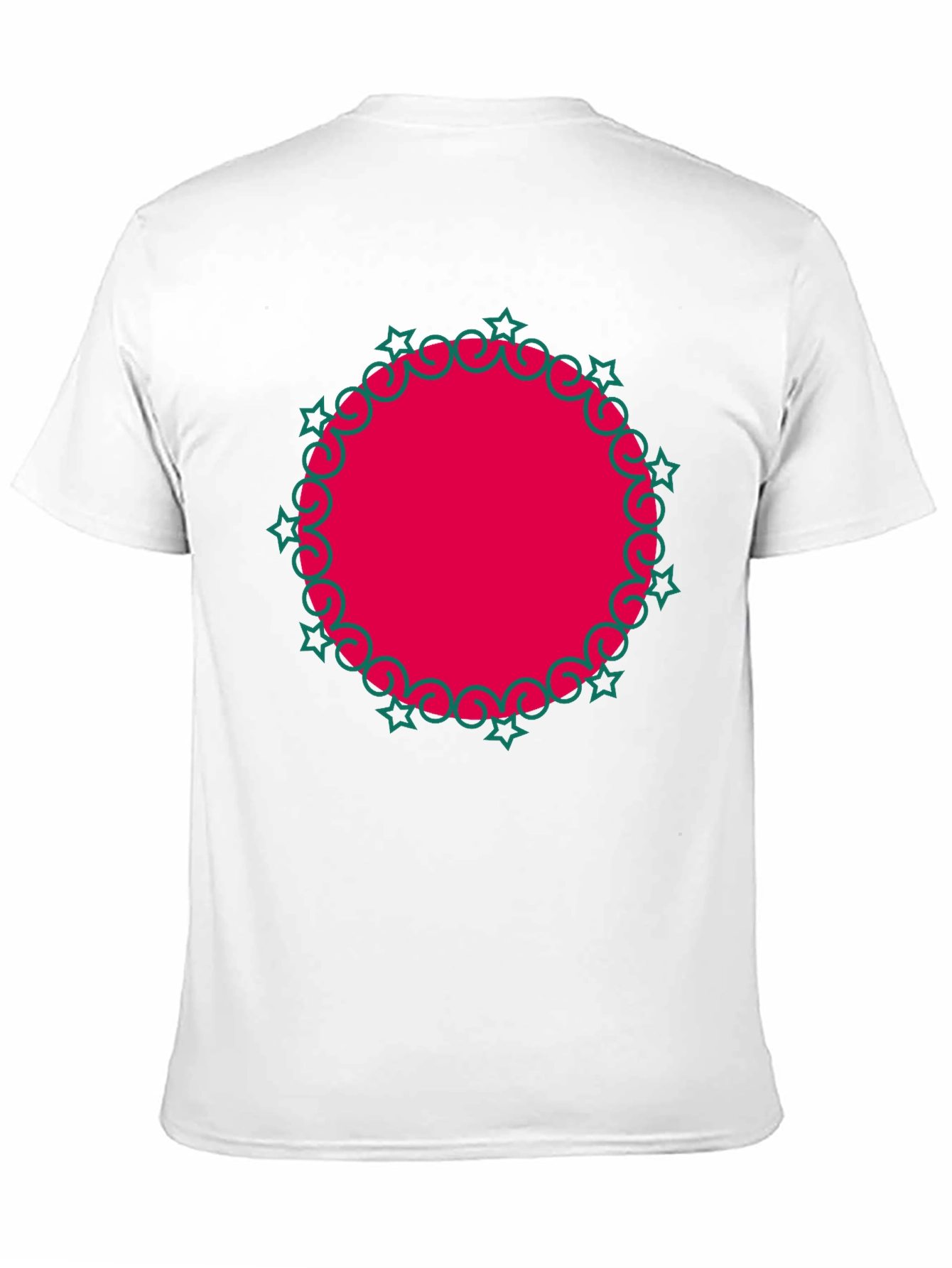 Festive Red Circle Graphic Tee