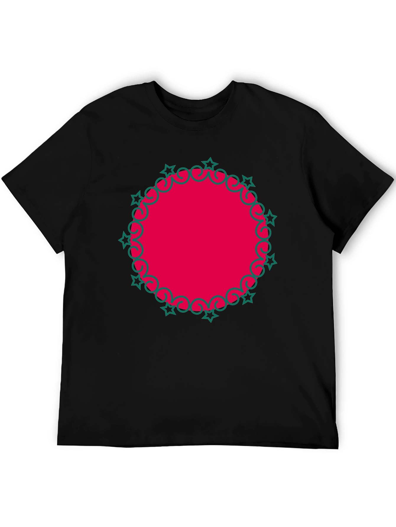 Festive Red Circle Graphic Tee