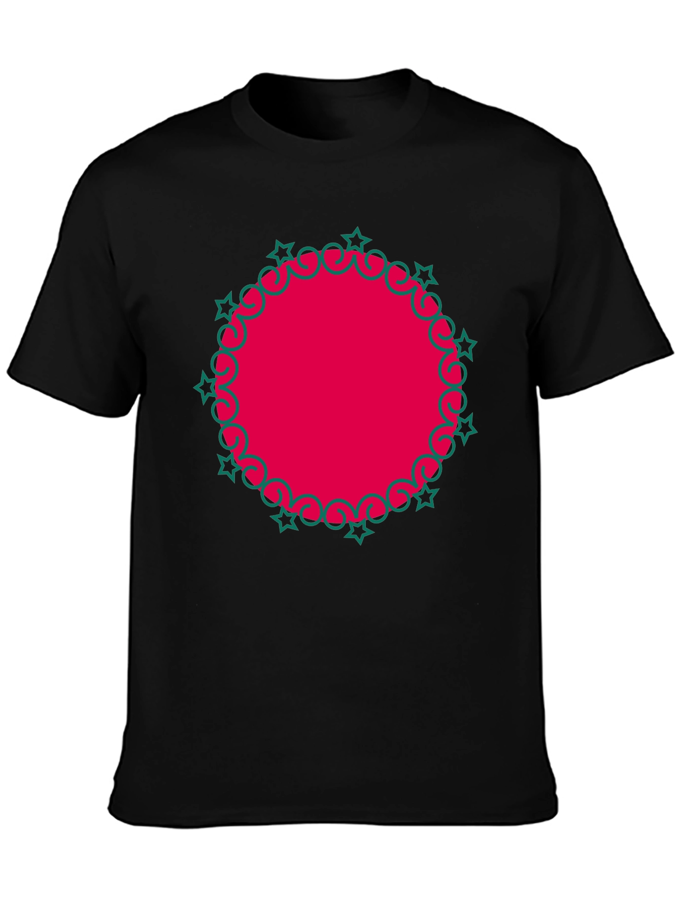 Festive Red Circle Graphic Tee