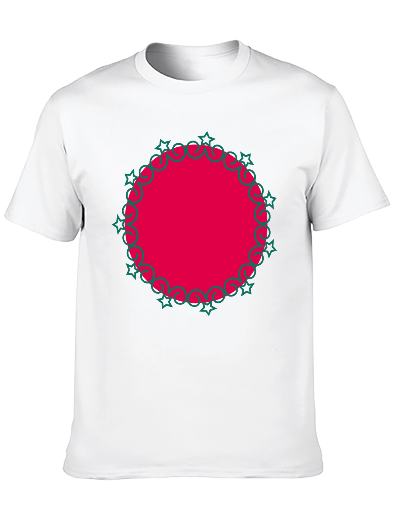 Festive Red Circle Graphic Tee