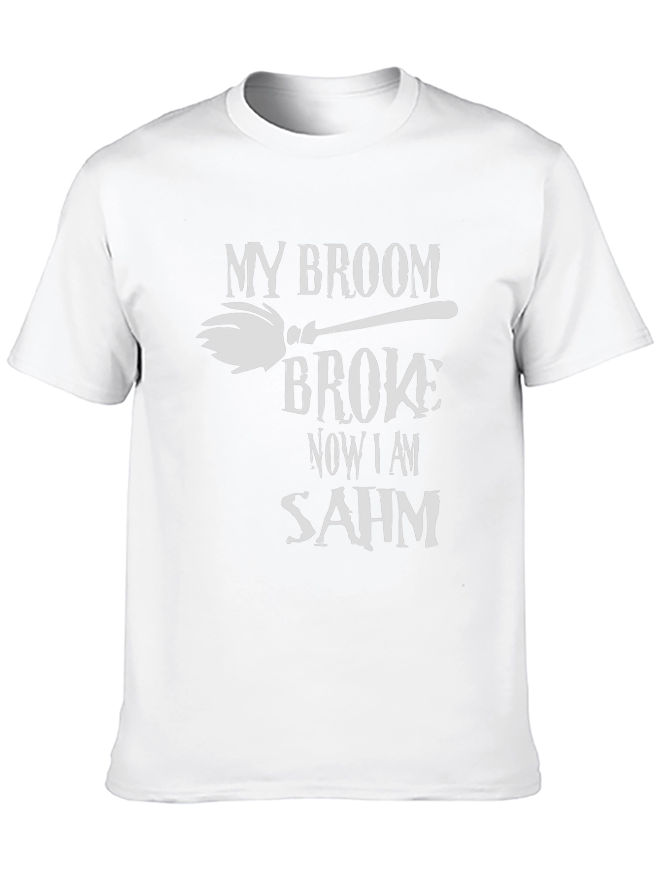 Broom Broke SAHM Graphic T-Shirt