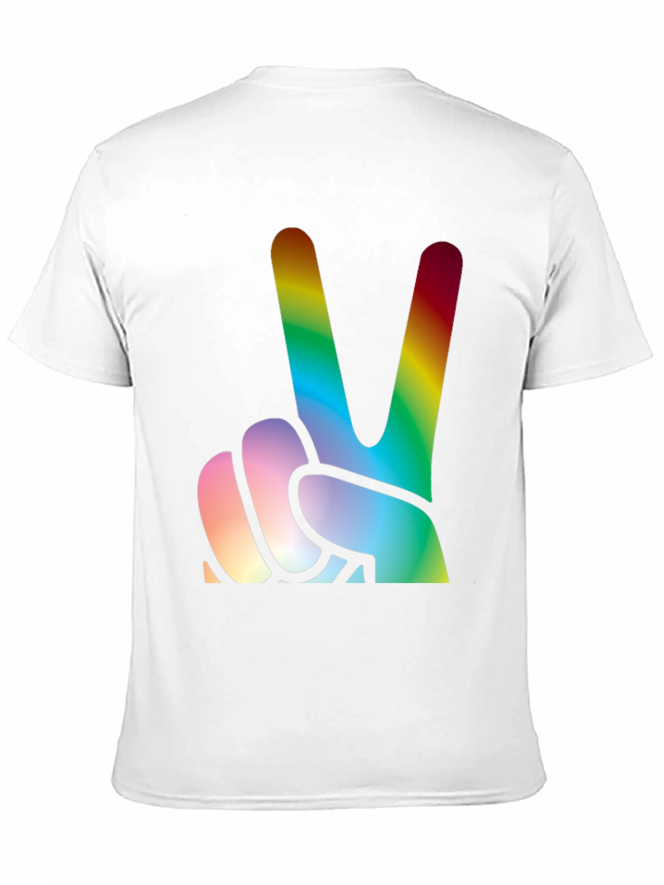 Rainbow Peace Sign Graphic Tee