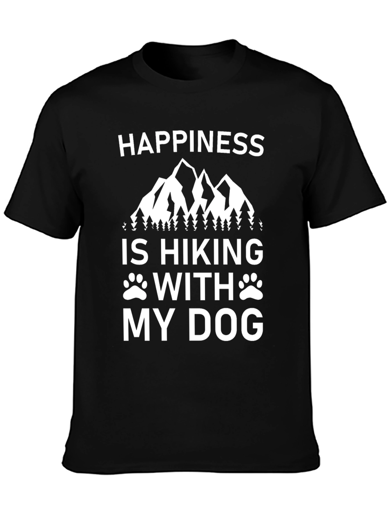 Happiness is Hiking With My Dog T-Shirt