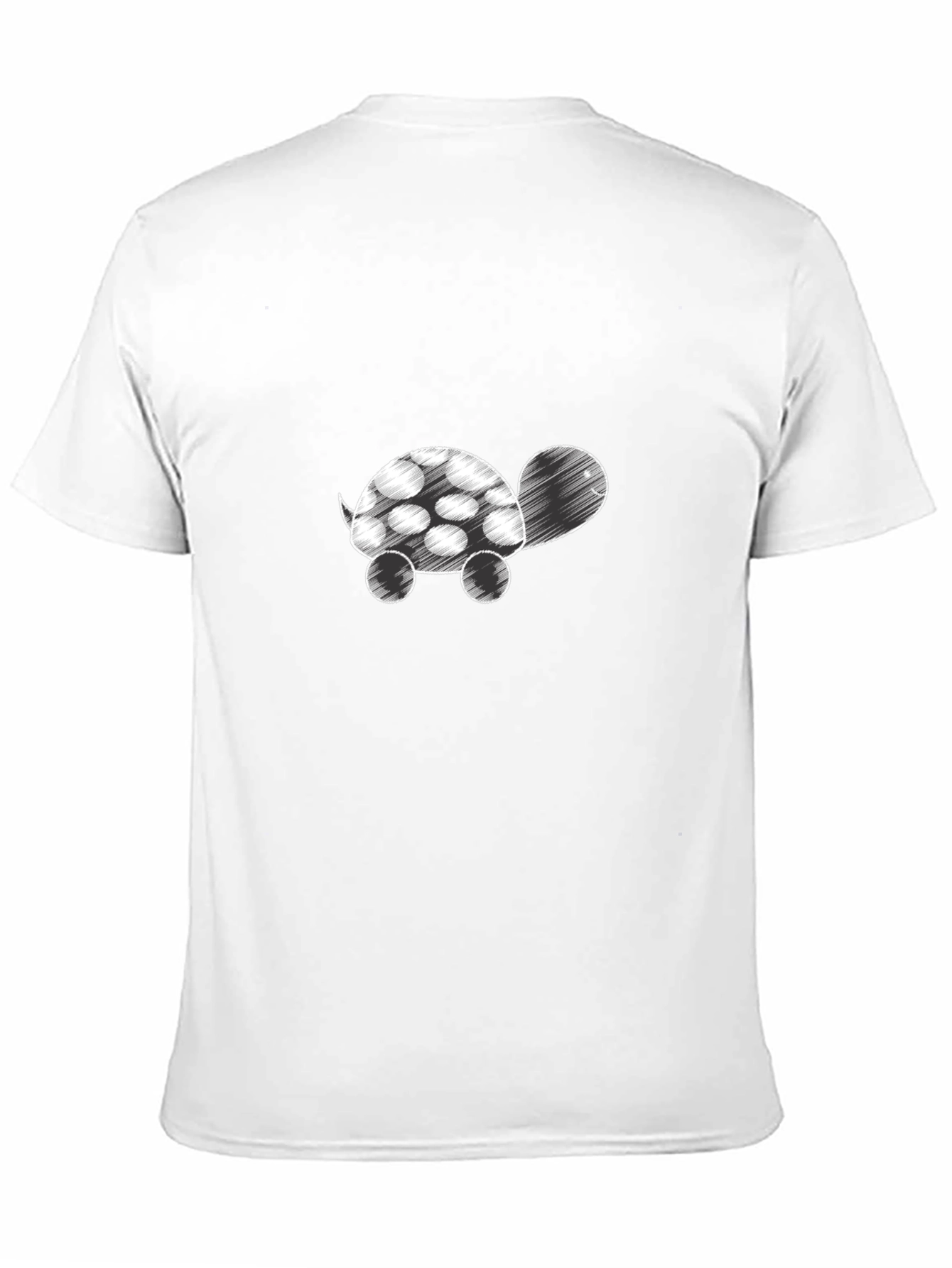 Cute Turtle Graphic Tee - Black Cotton Shirt