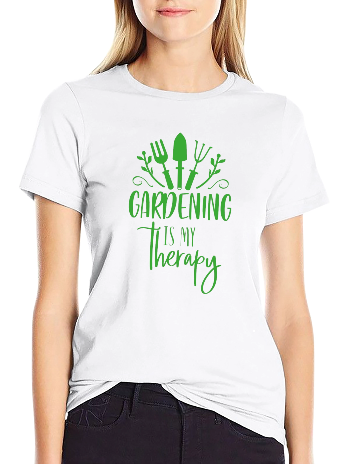 Gardening Is My Therapy Graphic T-Shirt