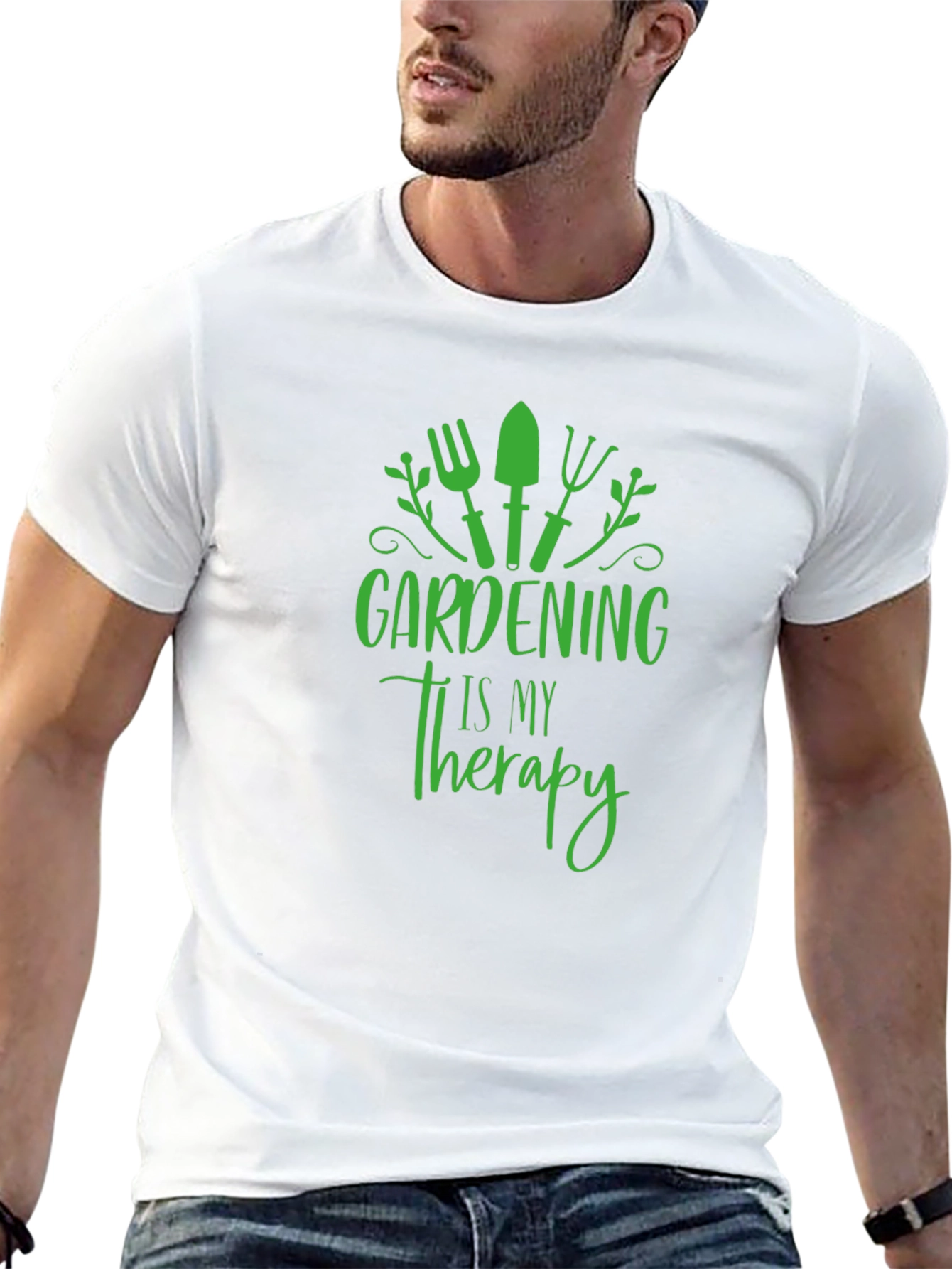 Gardening Is My Therapy Graphic T-Shirt