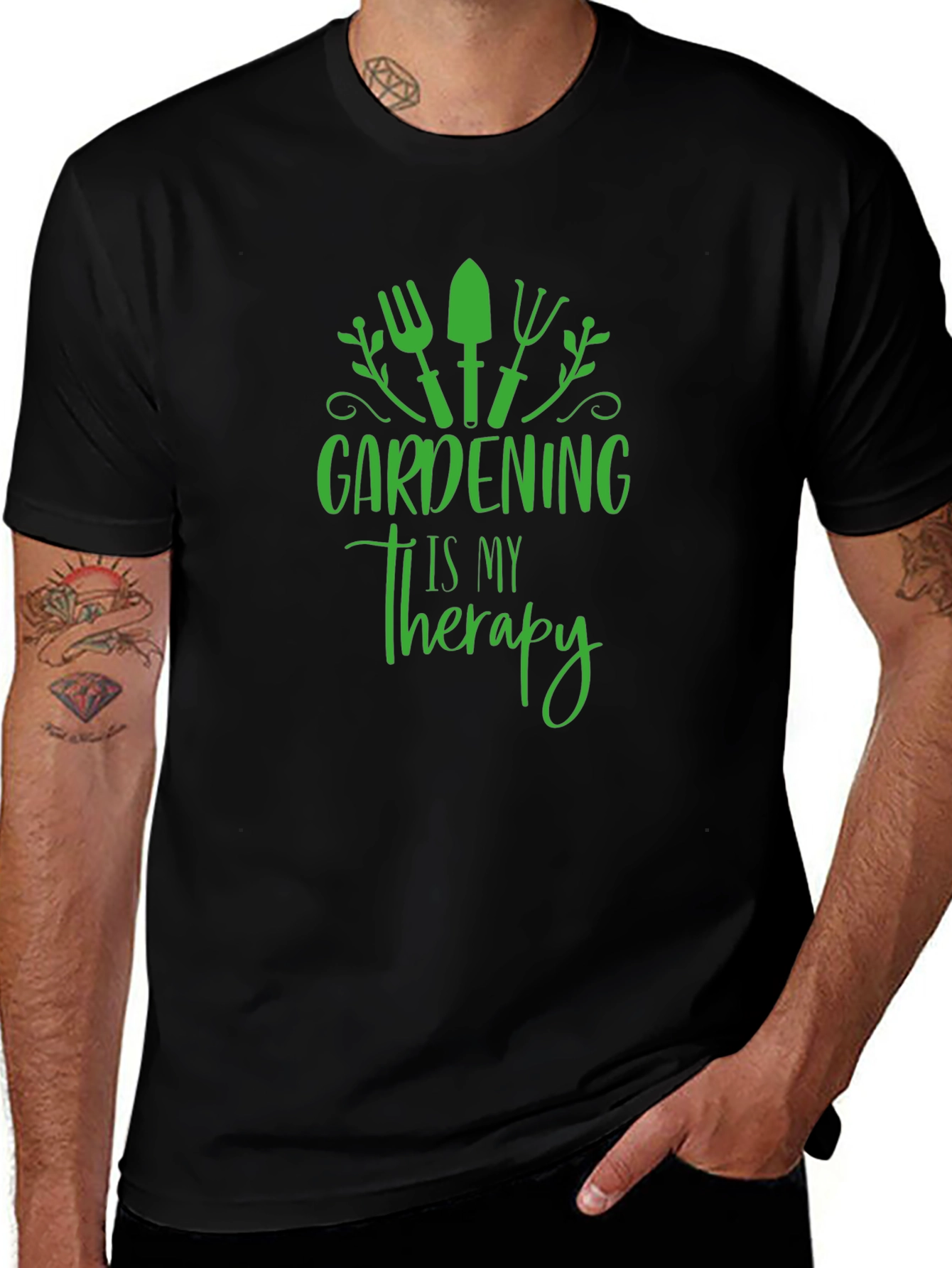 Gardening Is My Therapy Graphic T-Shirt