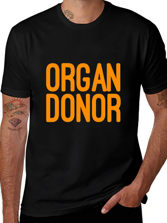 Organ Donor T-Shirt - Black Cotton Tee