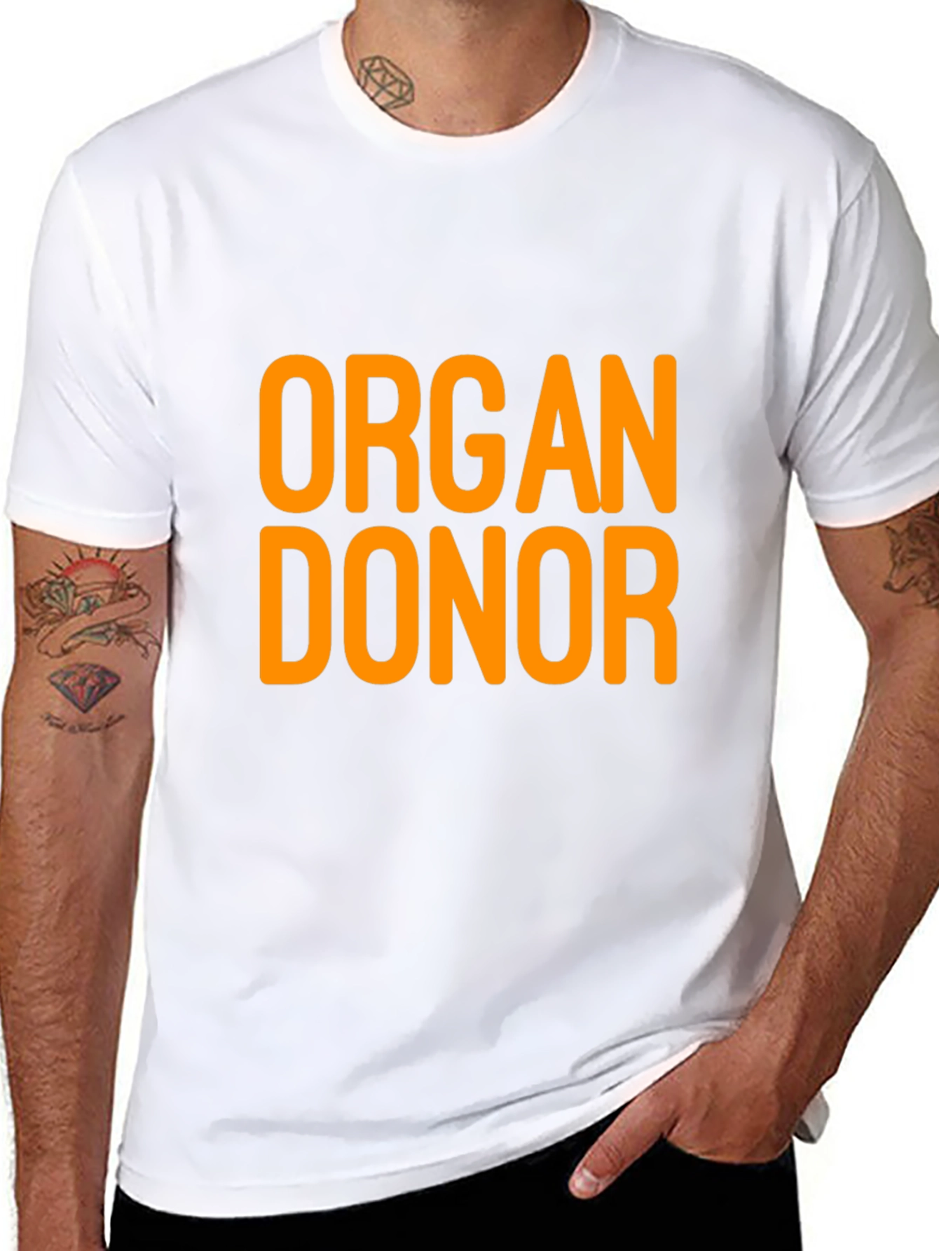 Organ Donor T-Shirt - Black Cotton Tee