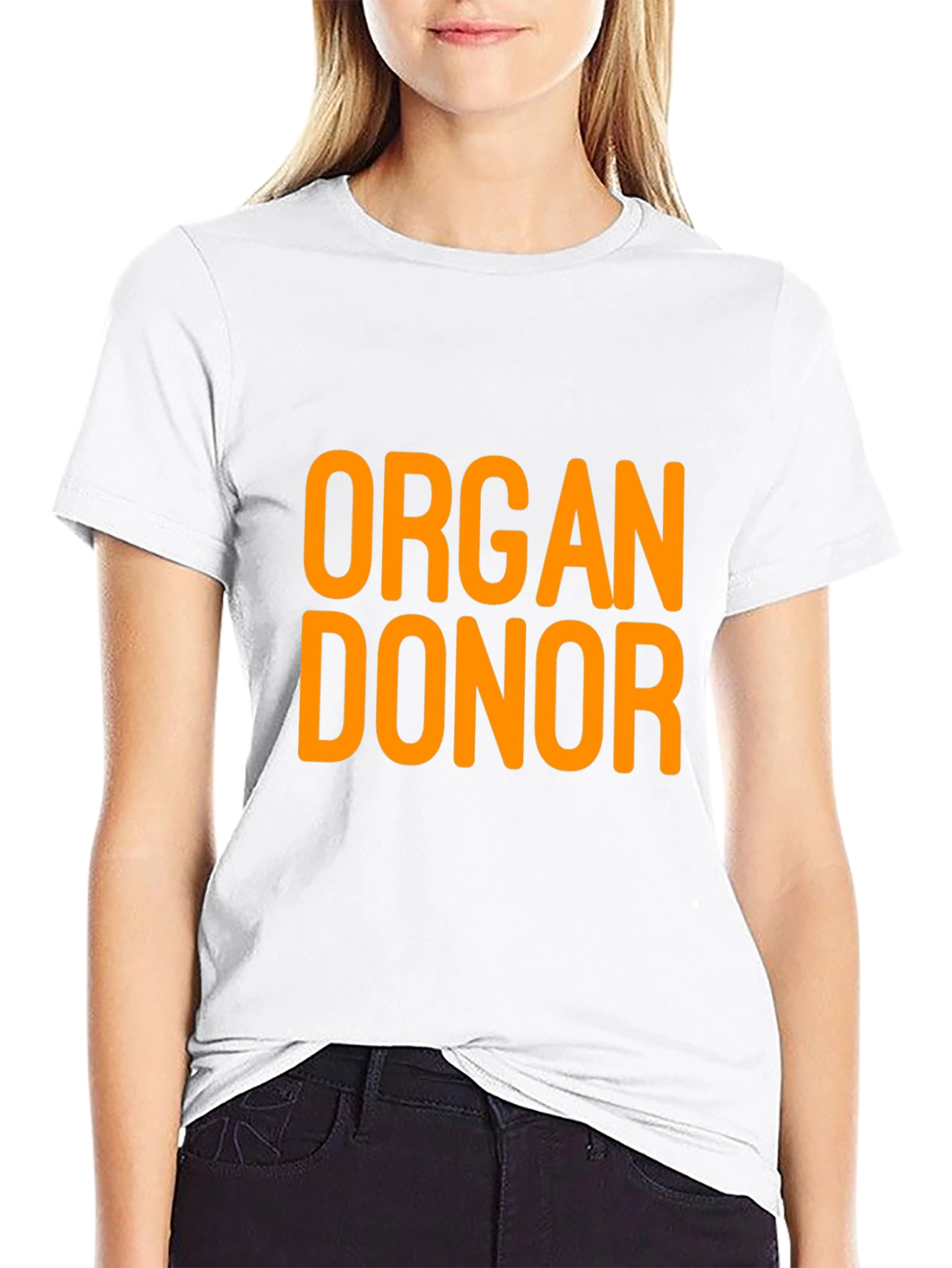 Organ Donor T-Shirt - Black Cotton Tee