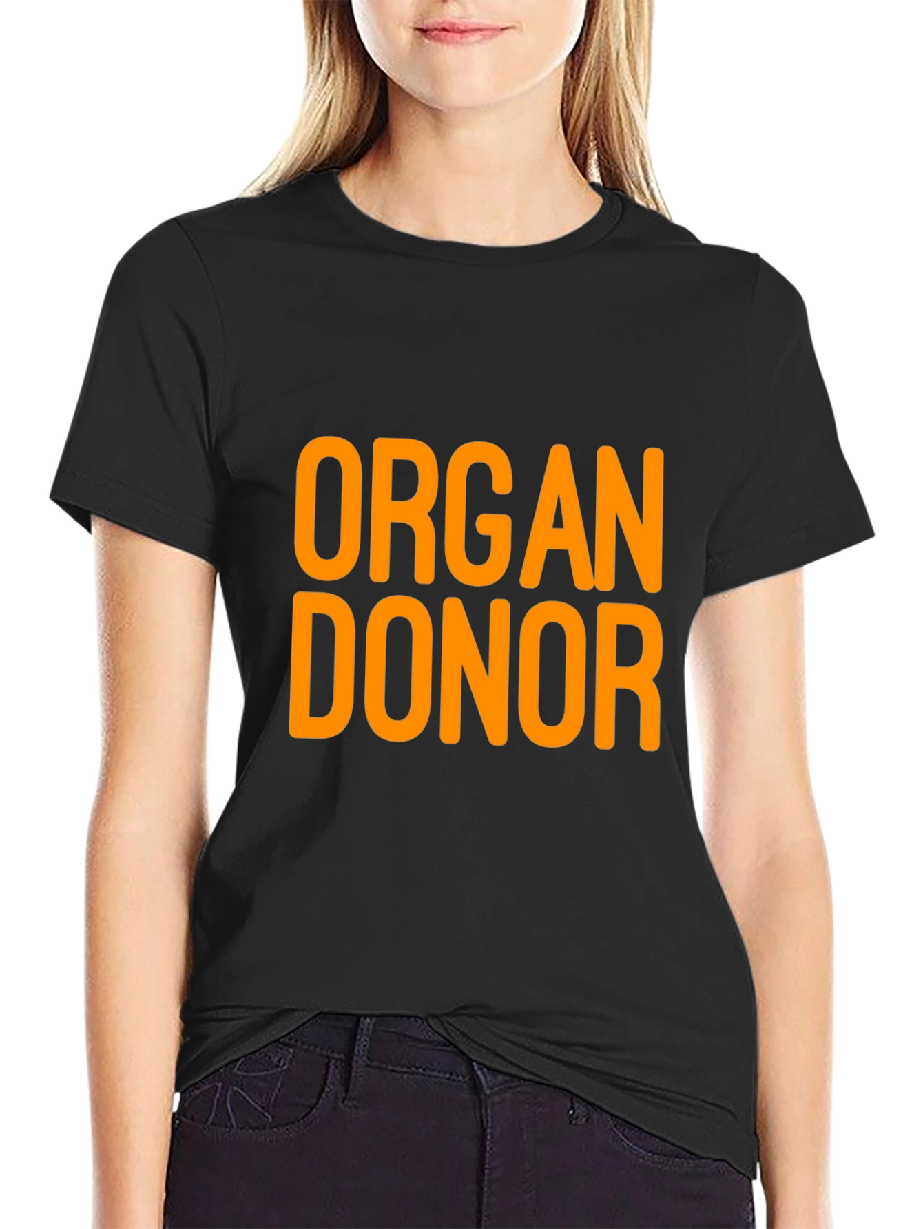 Organ Donor T-Shirt - Black Cotton Tee