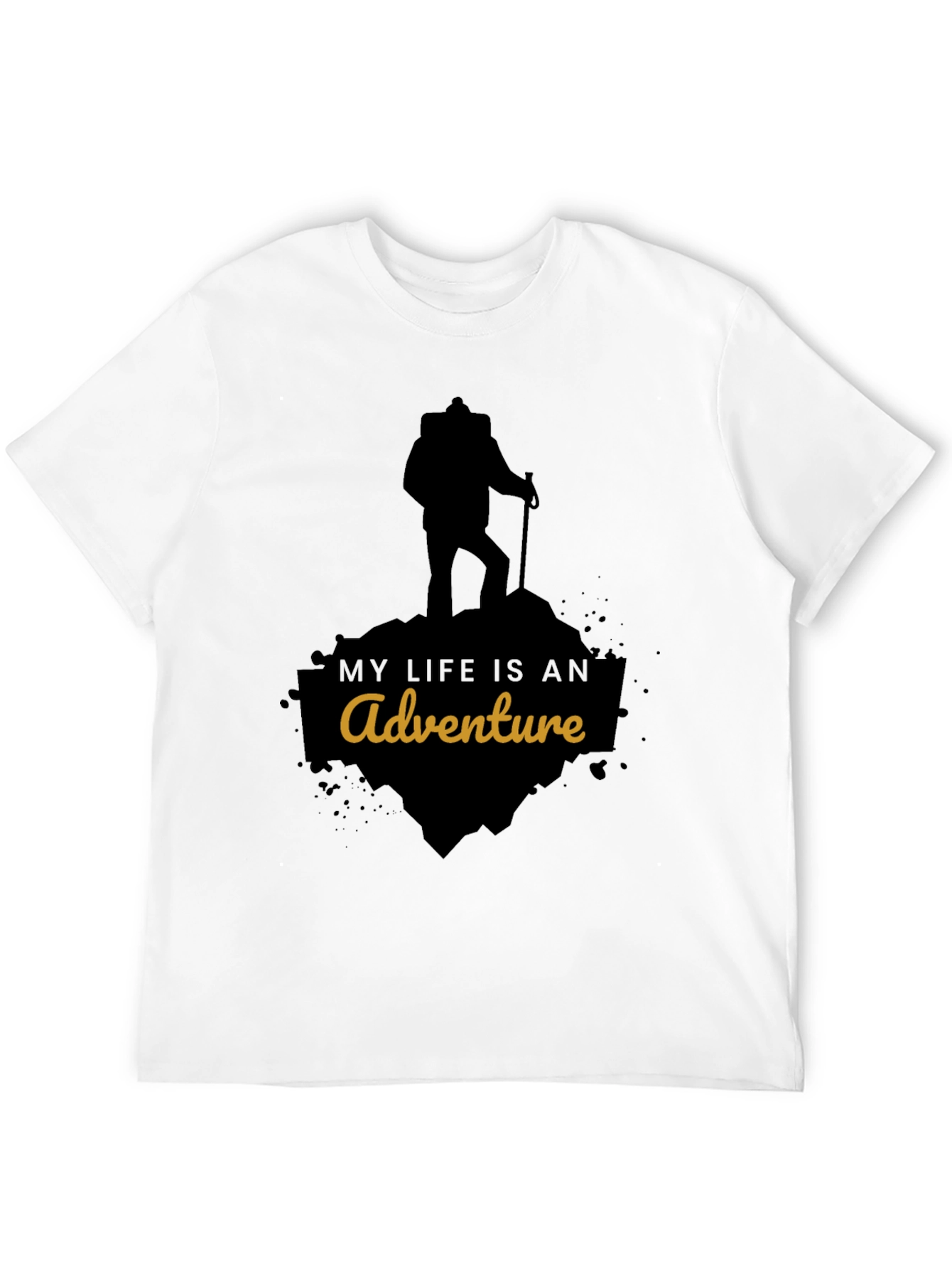 Adventure Awaits T-Shirt - Black Graphic Tee
