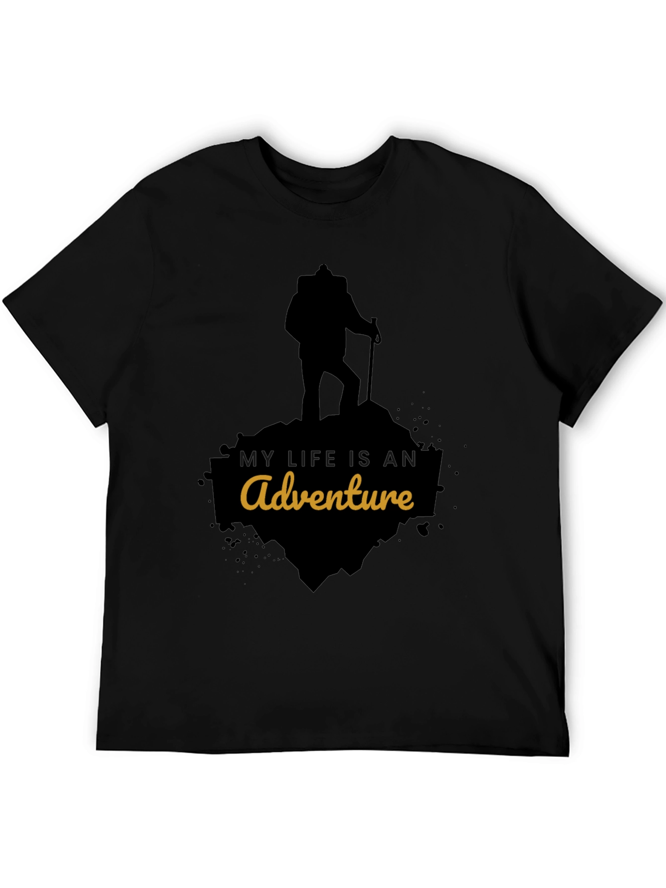 Adventure Awaits T-Shirt - Black Graphic Tee