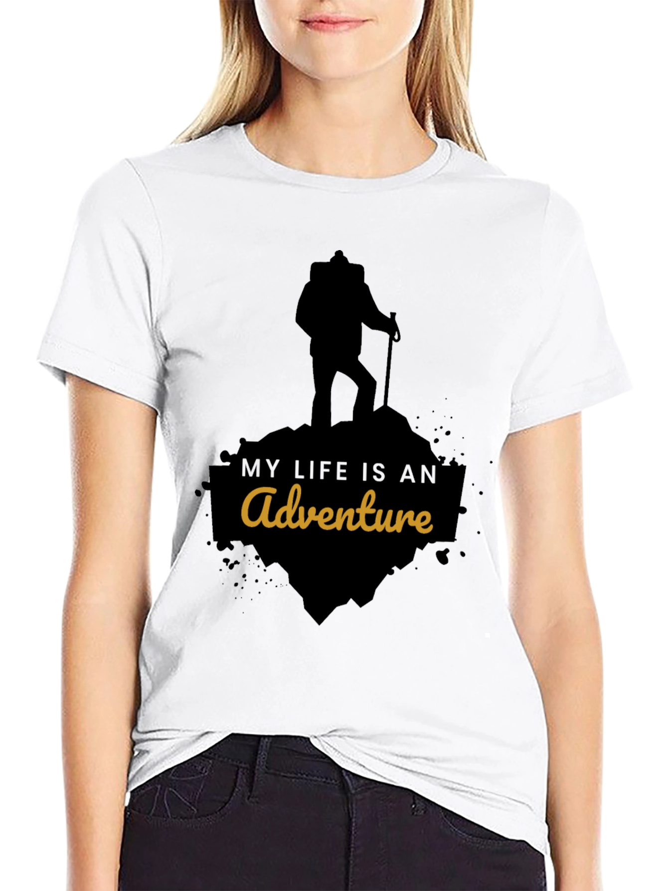 Adventure Awaits T-Shirt - Black Graphic Tee
