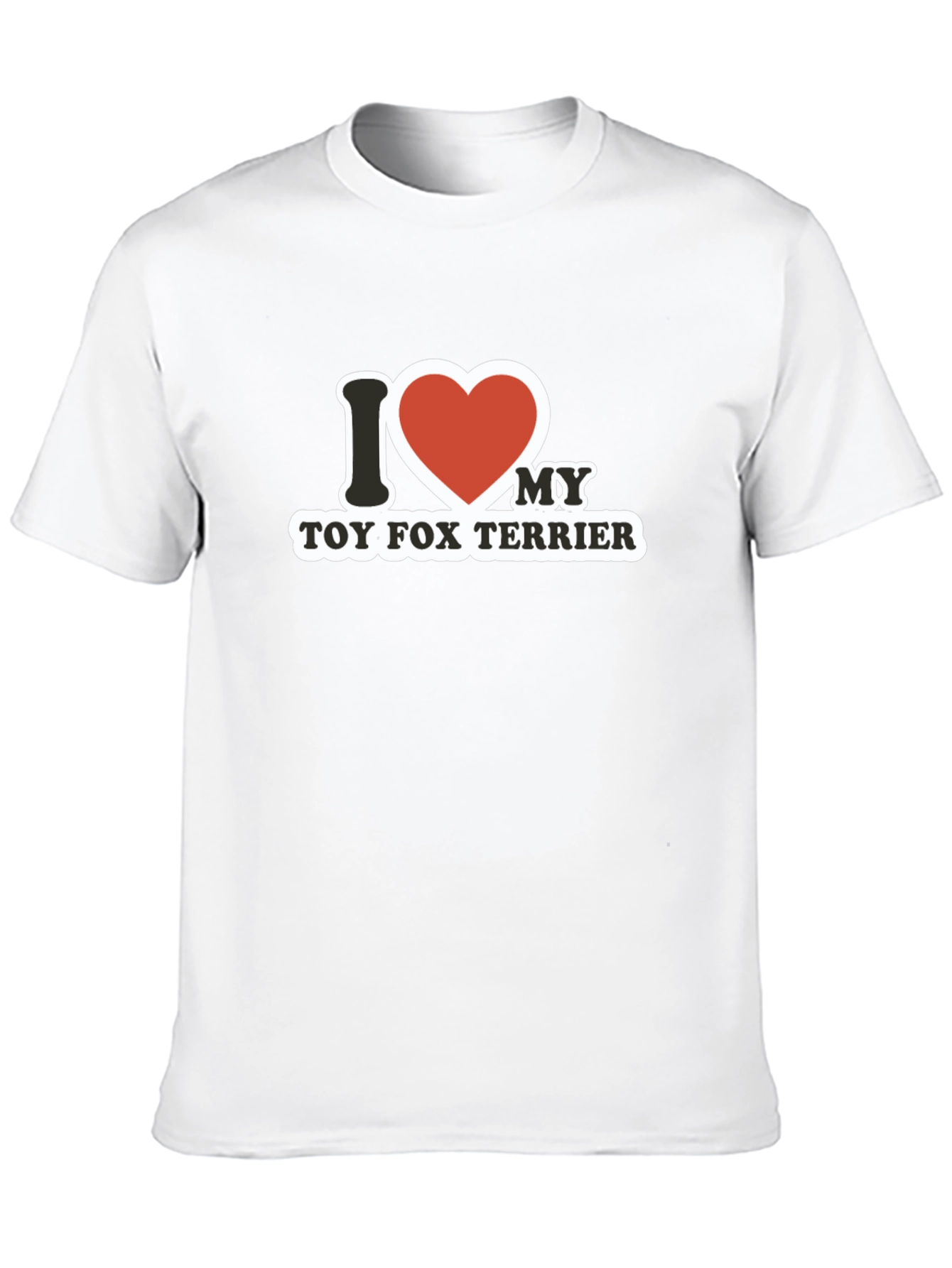 I Love My Toy Fox Terrier Black T-Shirt