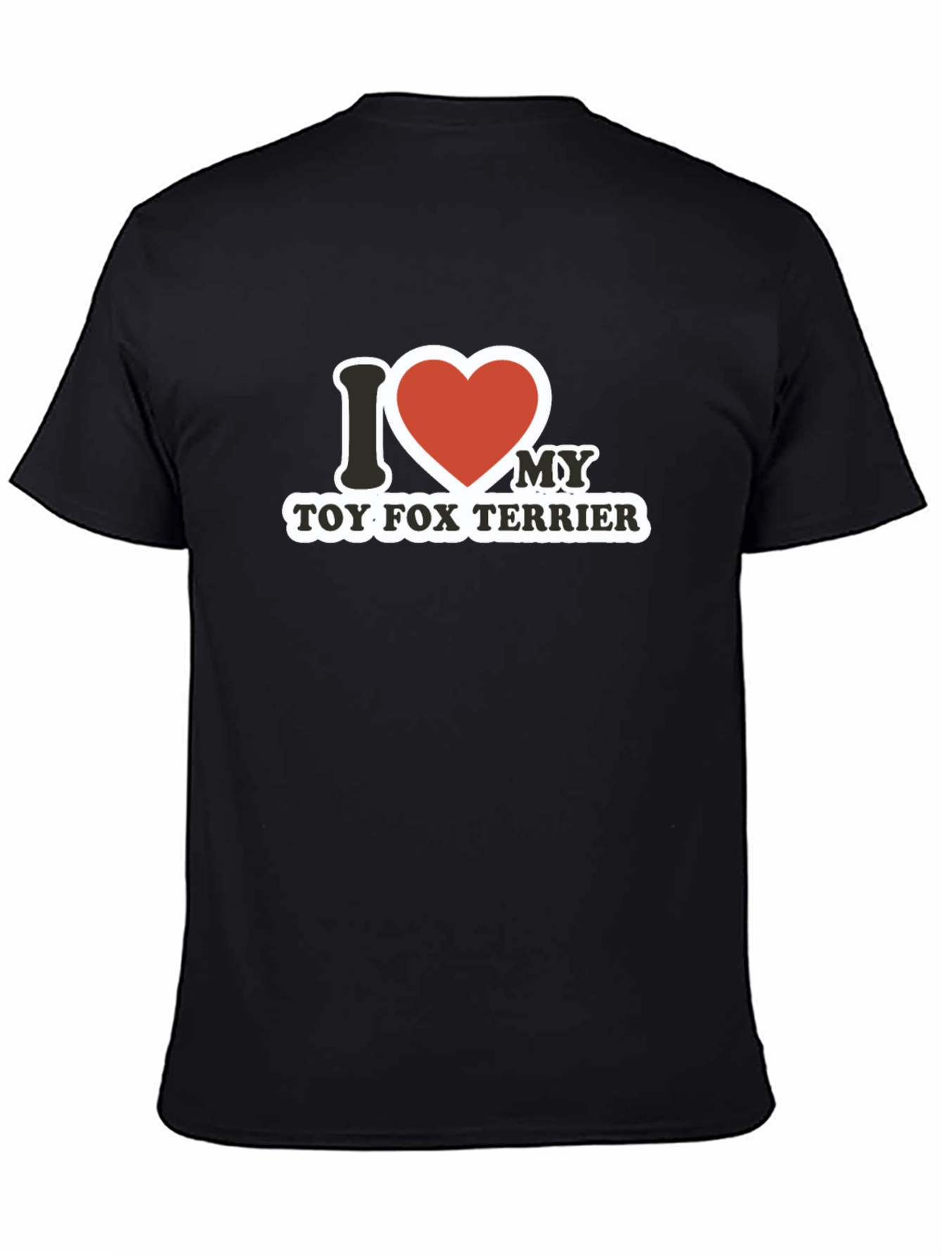 I Love My Toy Fox Terrier Black T-Shirt