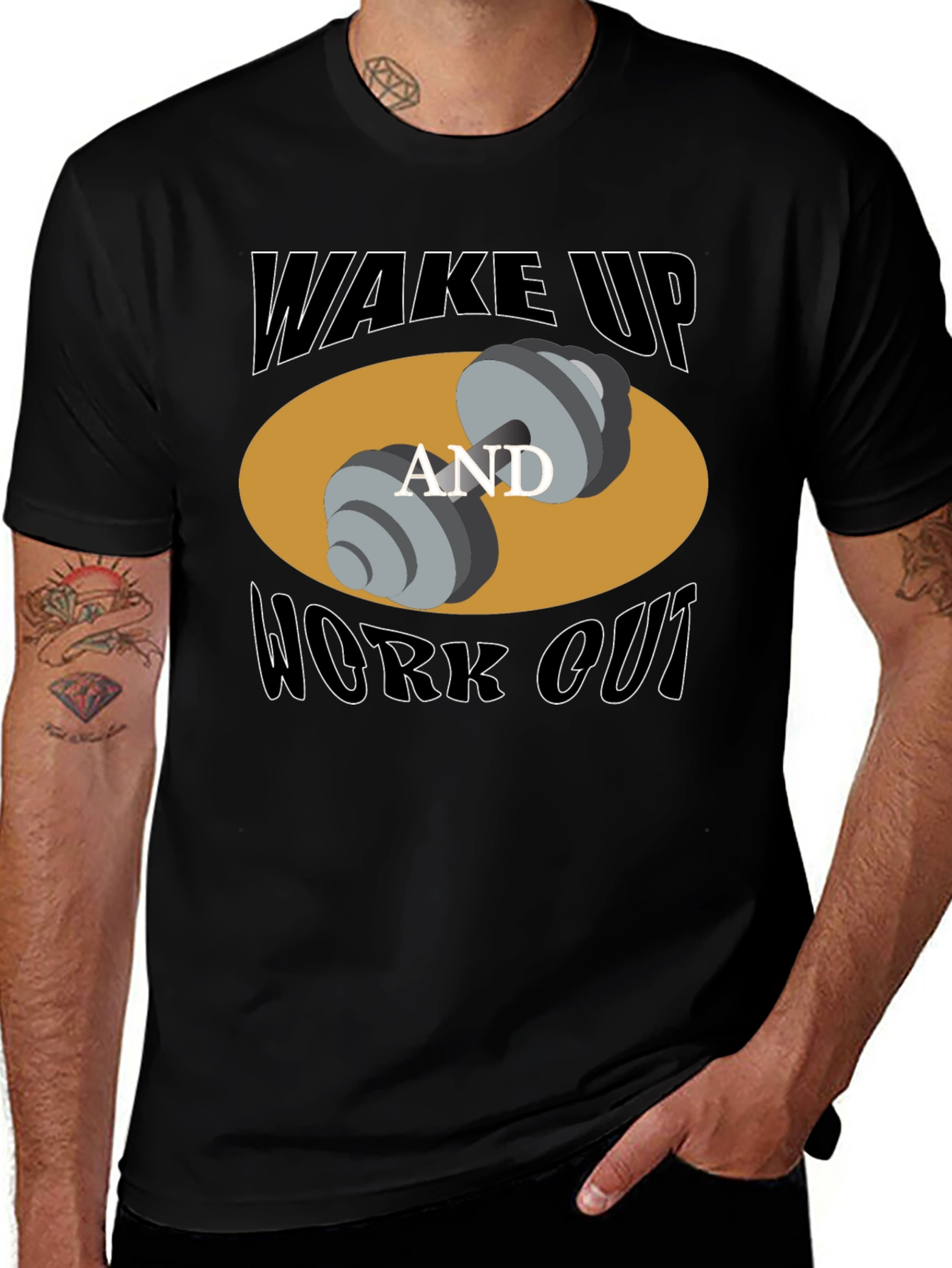Wake Up and Work Out Graphic T-Shirt