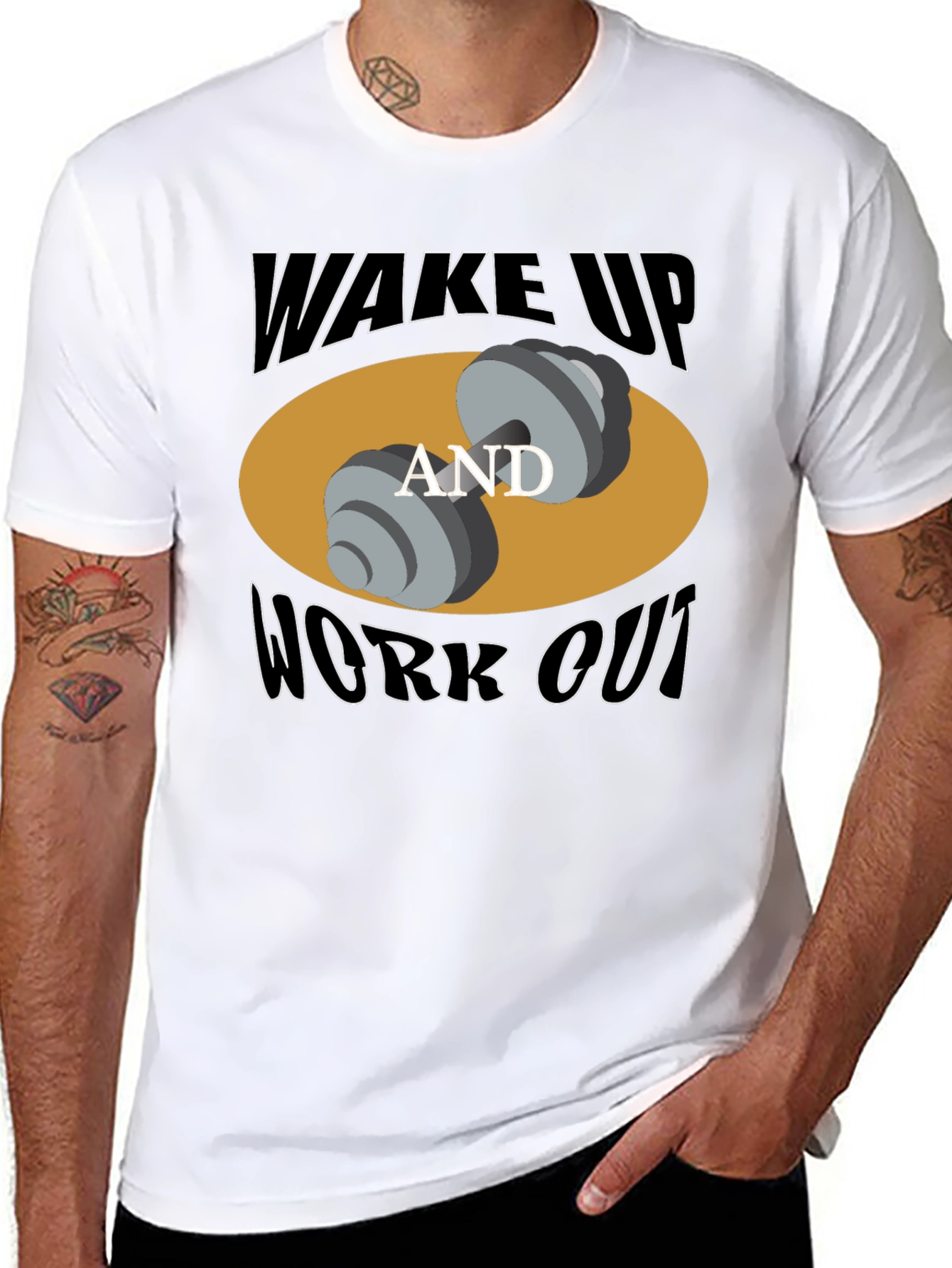 Wake Up and Work Out Graphic T-Shirt