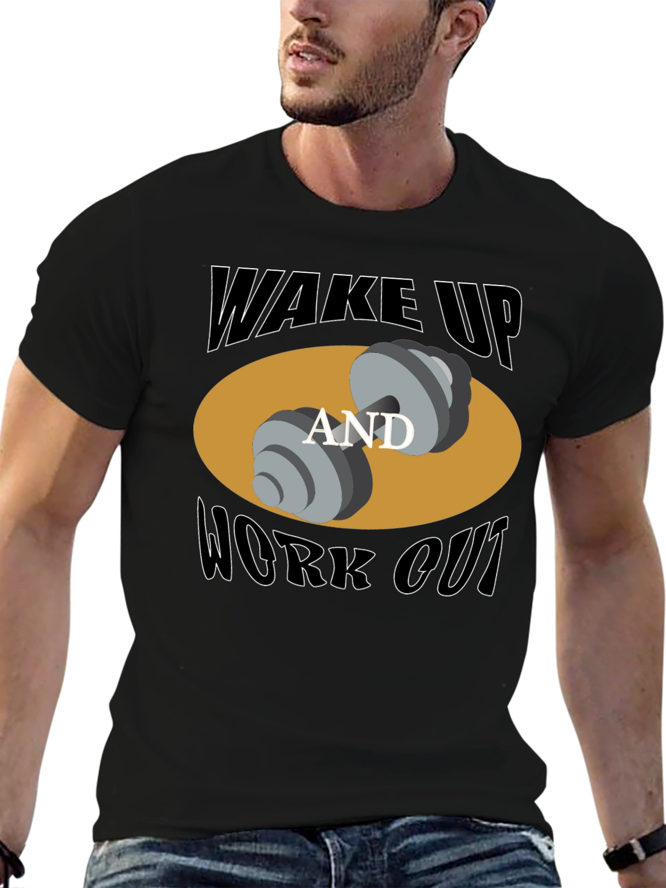 Wake Up and Work Out Graphic T-Shirt