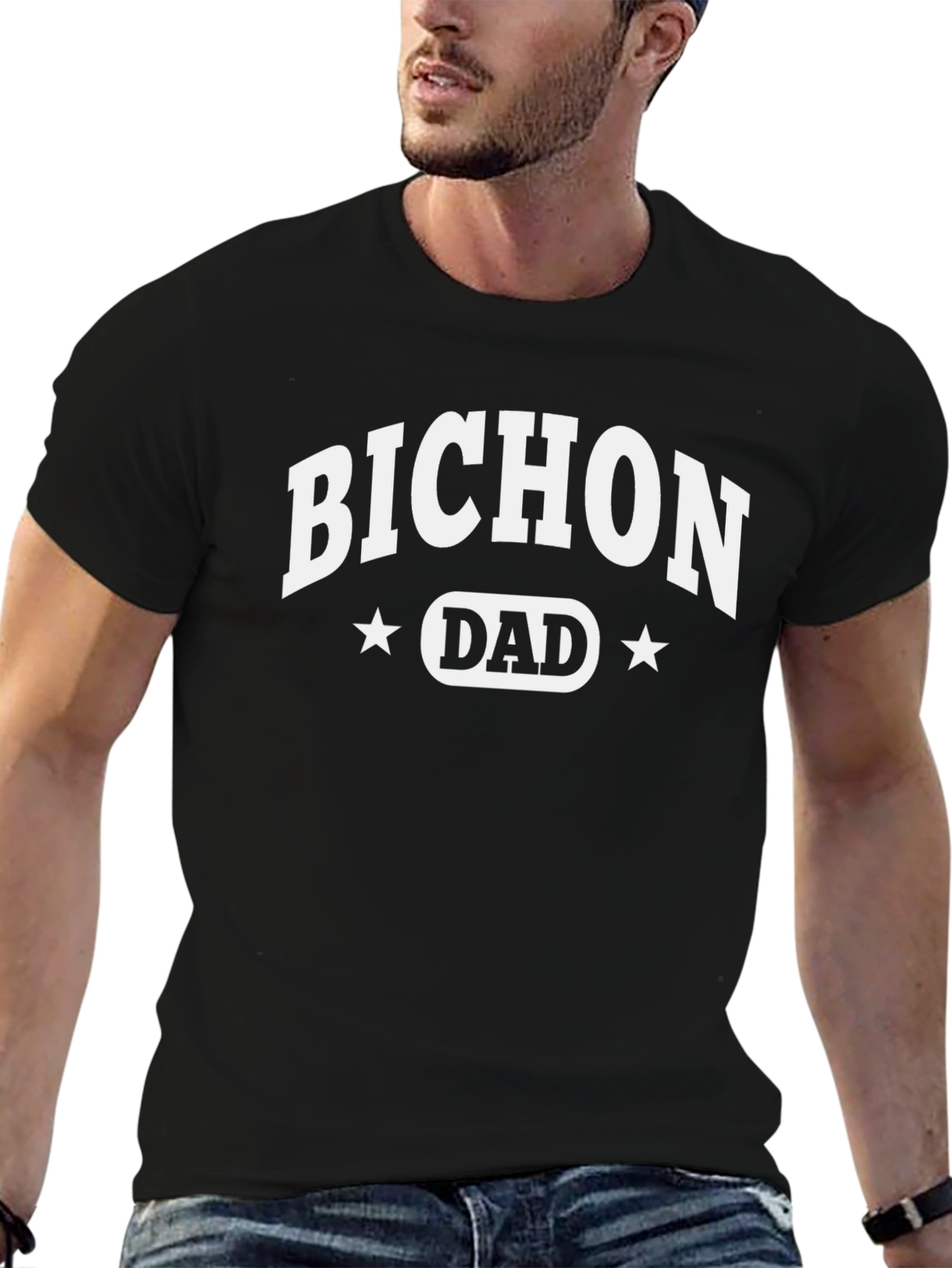 Bichon Dad T-Shirt – Proud Dog Dad Graphic Tee