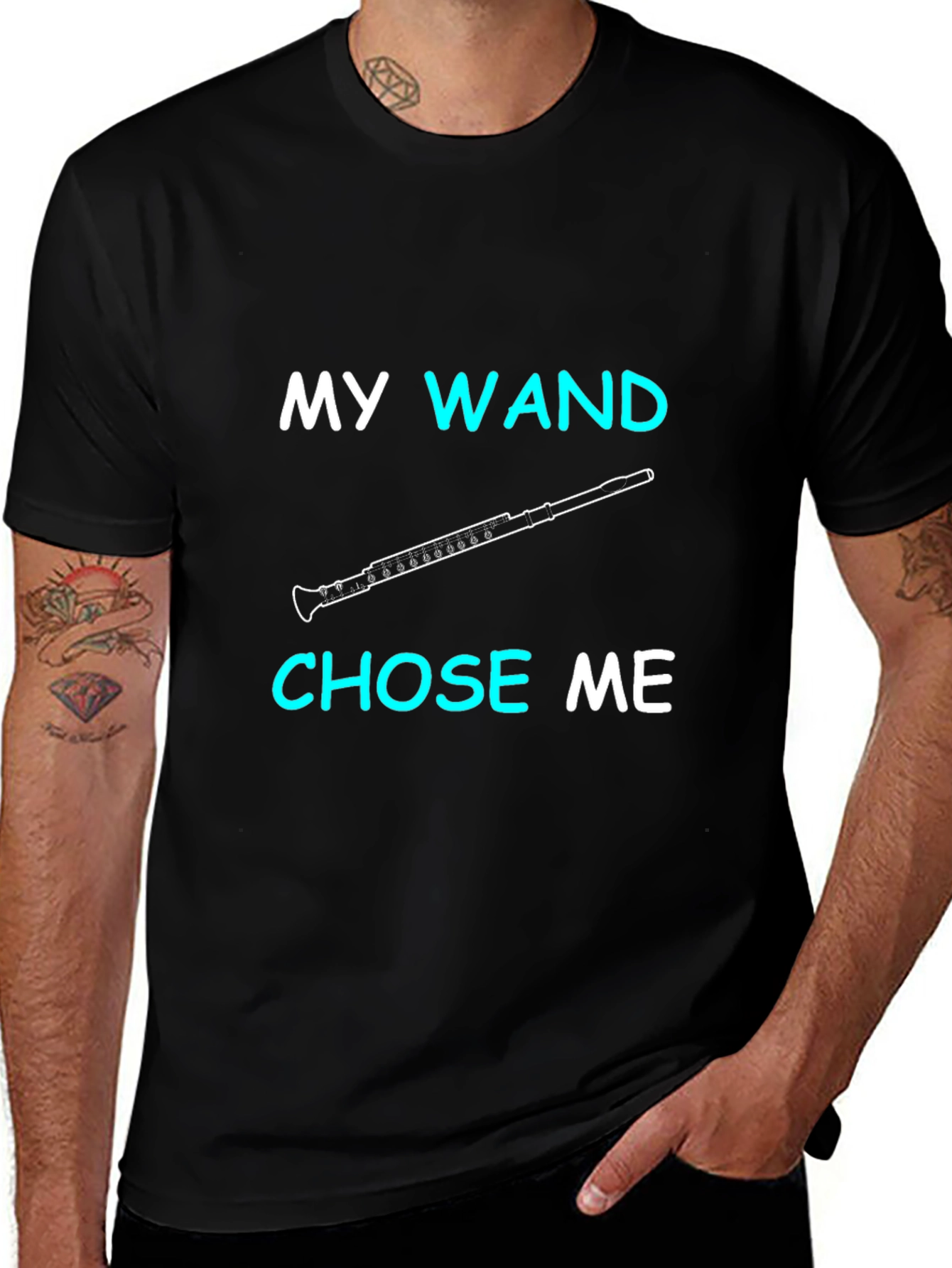 My Wand Chose Me Oboe Player T-Shirt