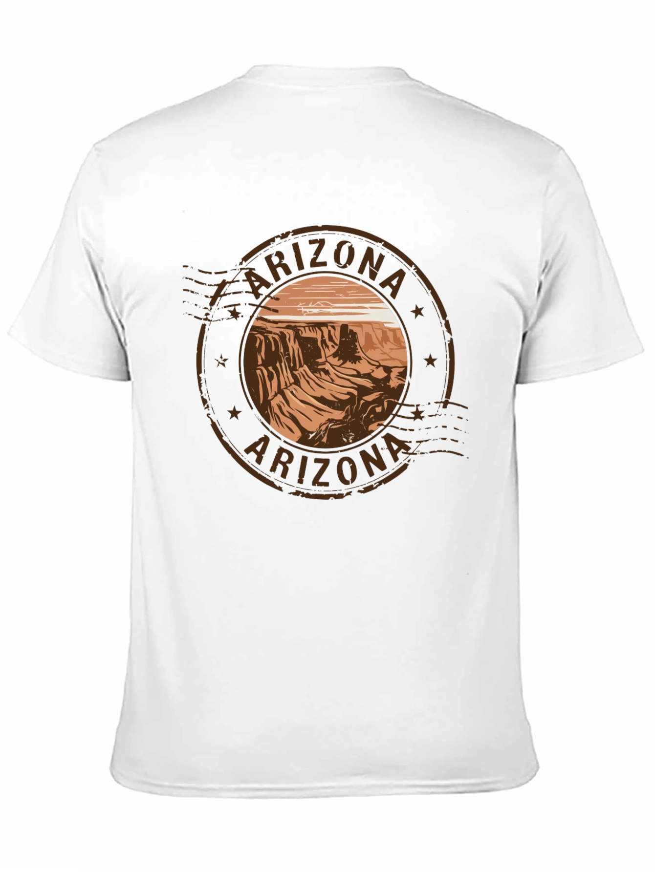 Arizona Scenic Graphic Tee - Black Cotton T-Shirt