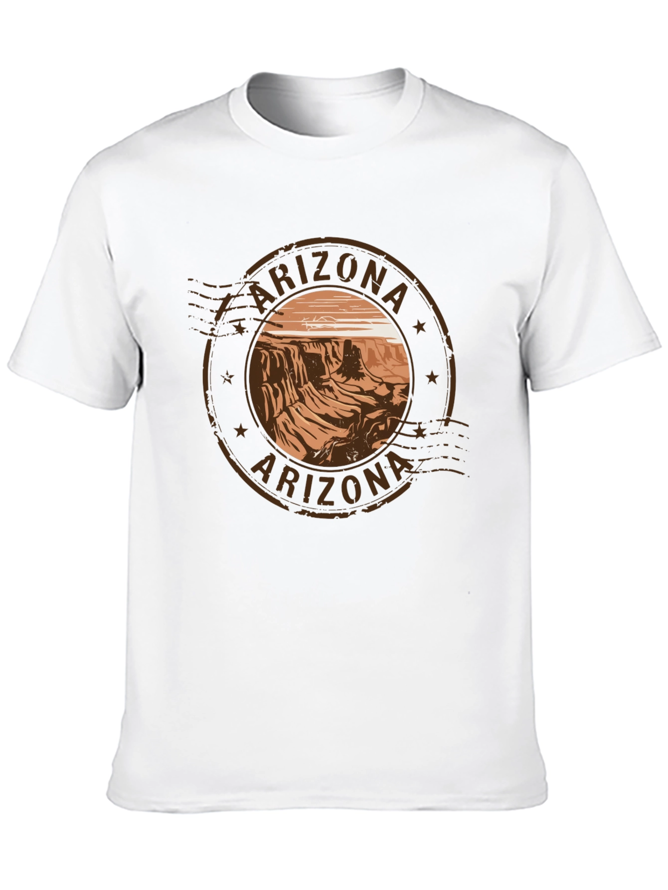 Arizona Scenic Graphic Tee - Black Cotton T-Shirt