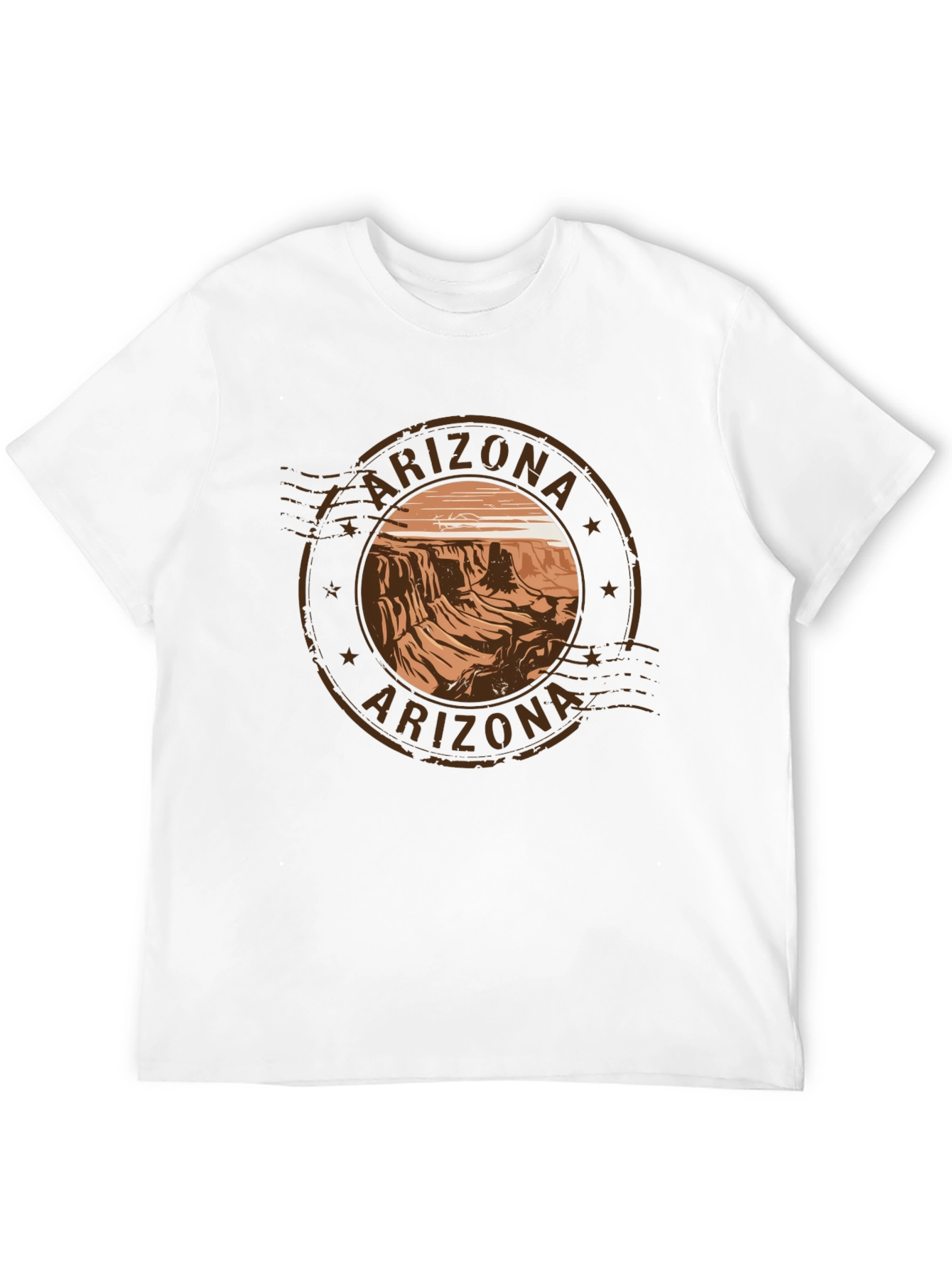 Arizona Scenic Graphic Tee - Black Cotton T-Shirt