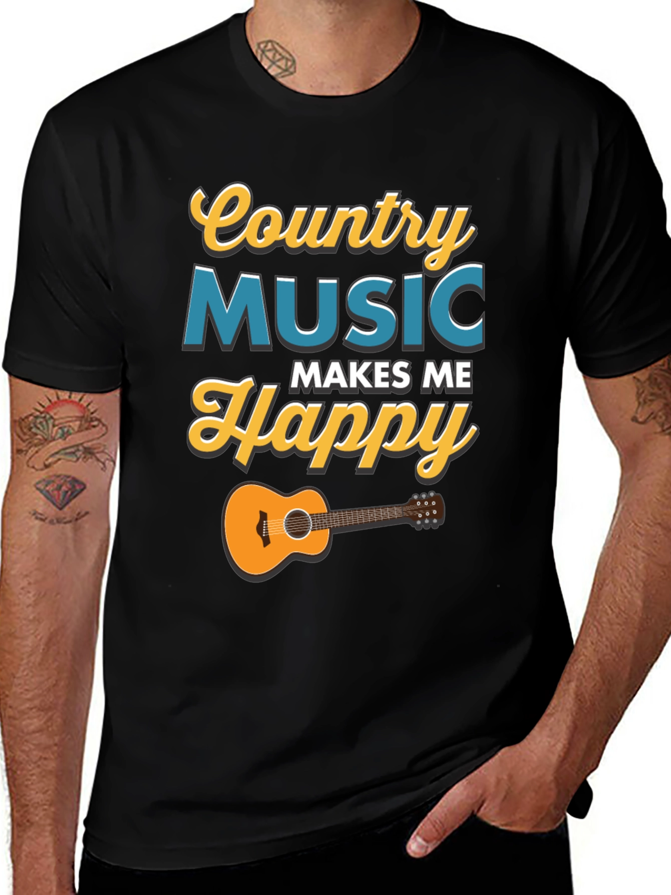 Country Music Makes Me Happy T-Shirt